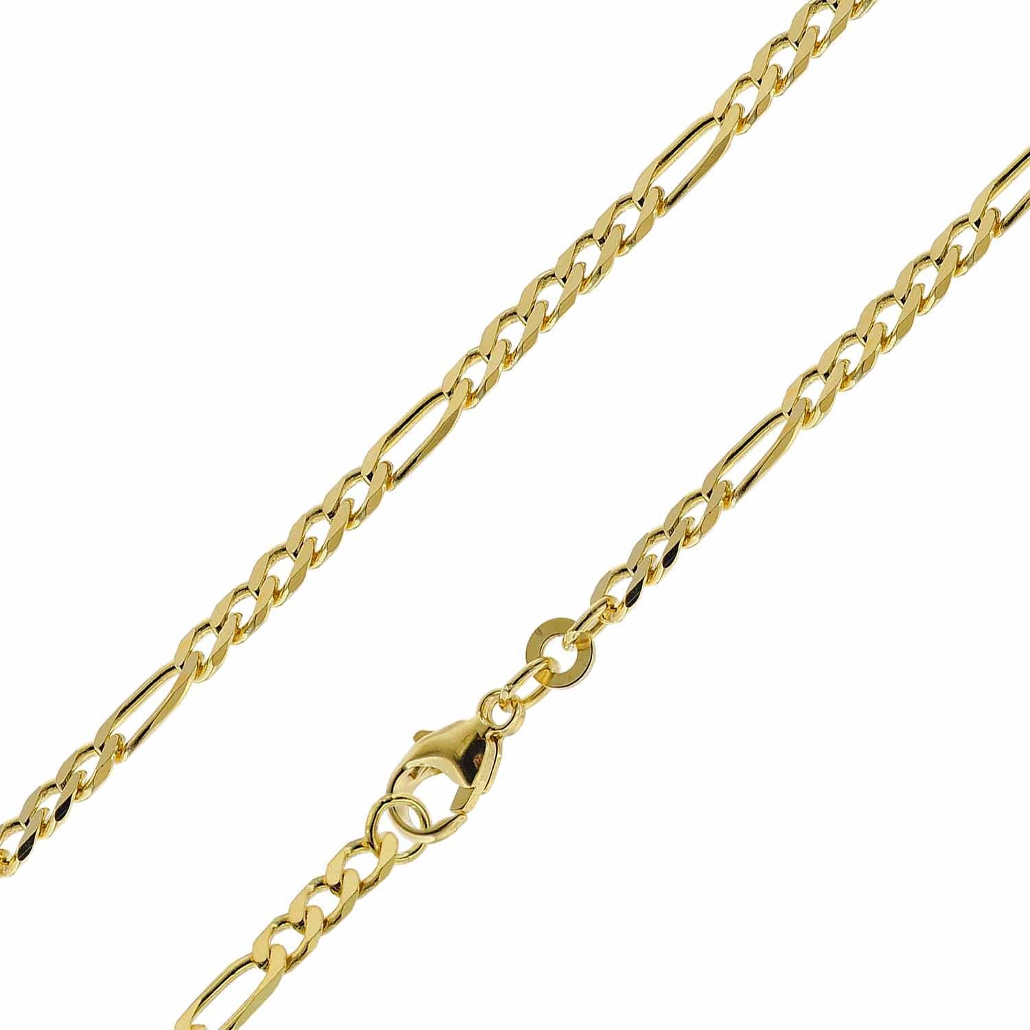 cm trendor Gold Länge Gliederarmband 19 333/8K Figaro-Kette