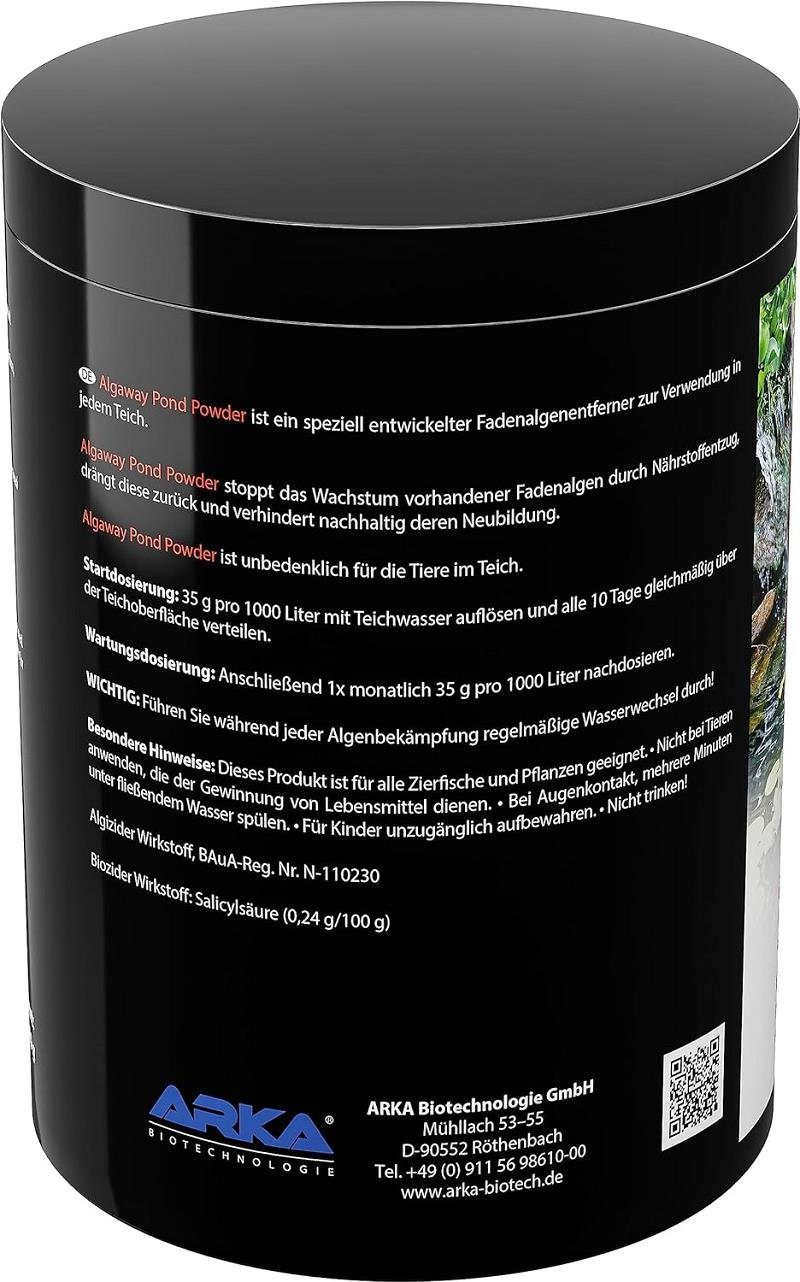 ARKA Biotechnologie GmbH Gartenpflege-Set Microbe-Lift Algaway Pond Powder Fadenalgen-Entferner 1000g