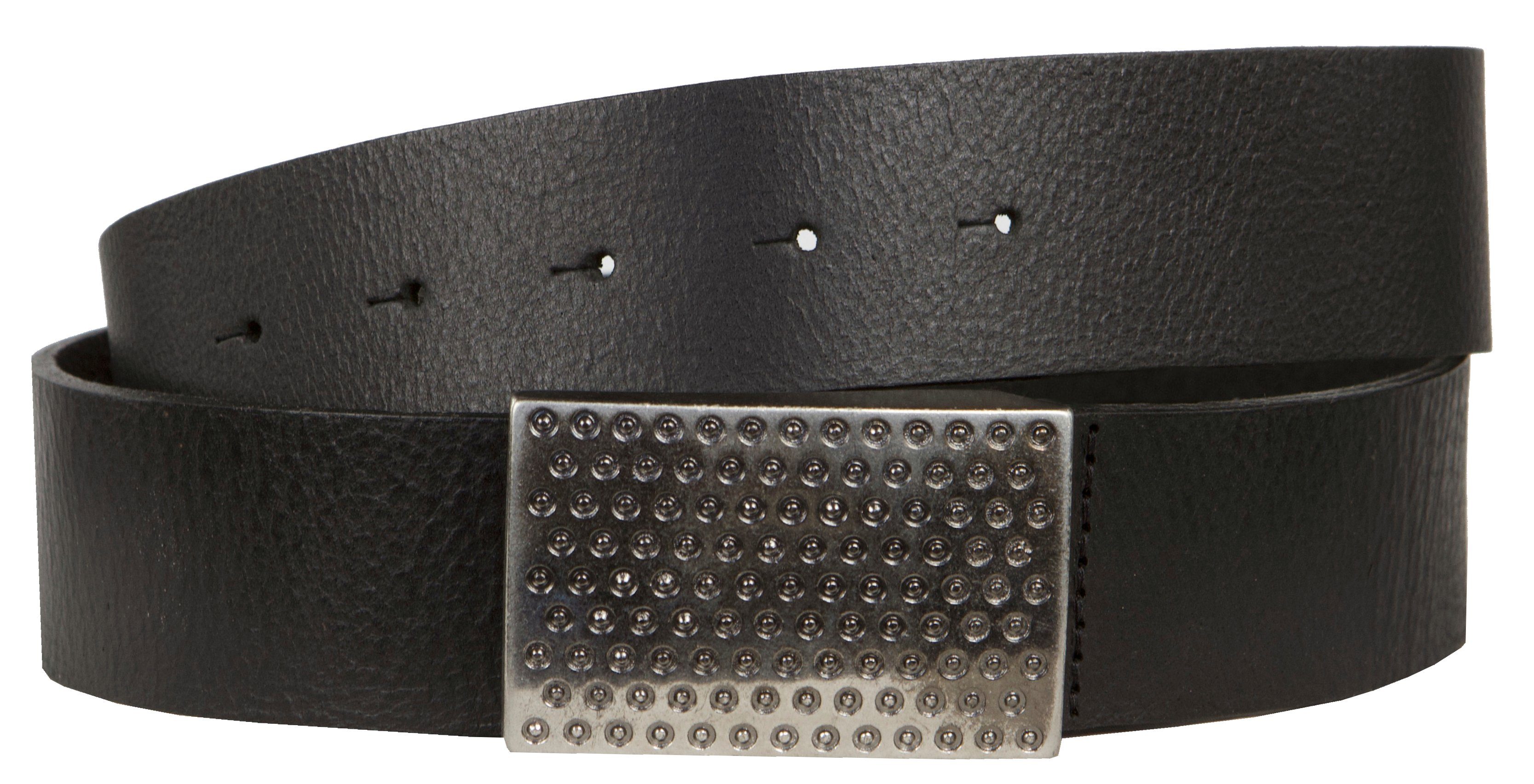 Ledergürtel Herren Gürtel Leder Herrengürtel F0031 Hochwertige Schnalle