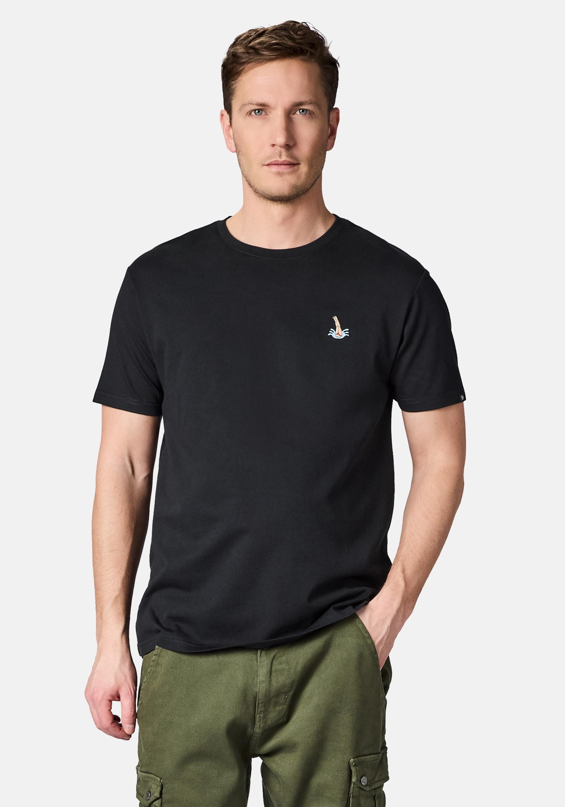 Ragwear T-Shirt Samms A Gots YOUMODO Kurzärmliges Shirt mit Schwimmer-Stickerei