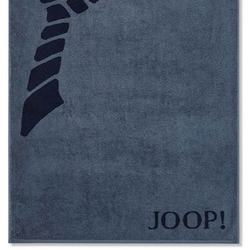 JOOP! Saunatuch Active Single Cornflower 1683 11 Navy, Walkfrottier (1-St), Badetuch, Wellness, Saunalaken