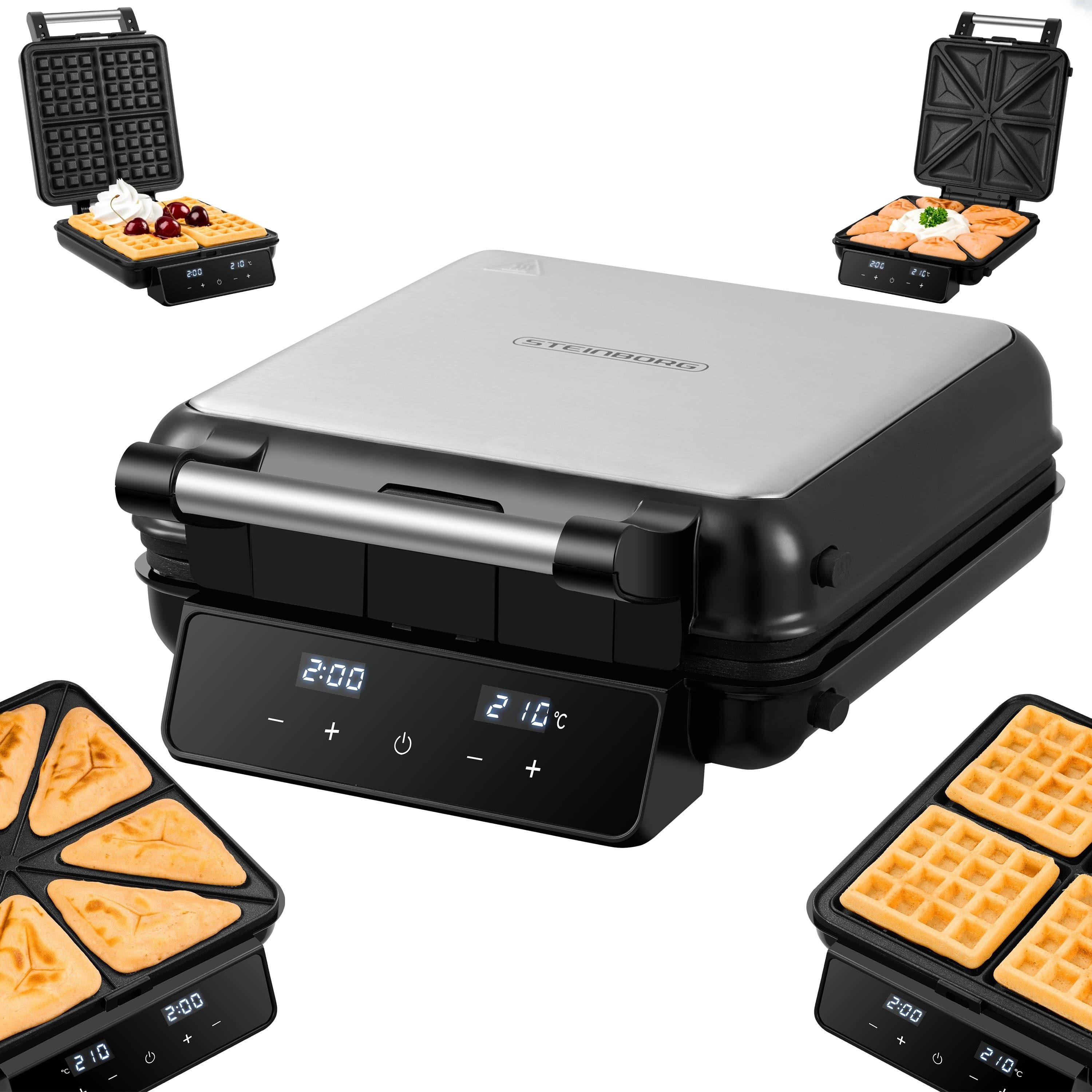 STEINBORG 2-in-1-Kombi-Waffeleisen SB-2241