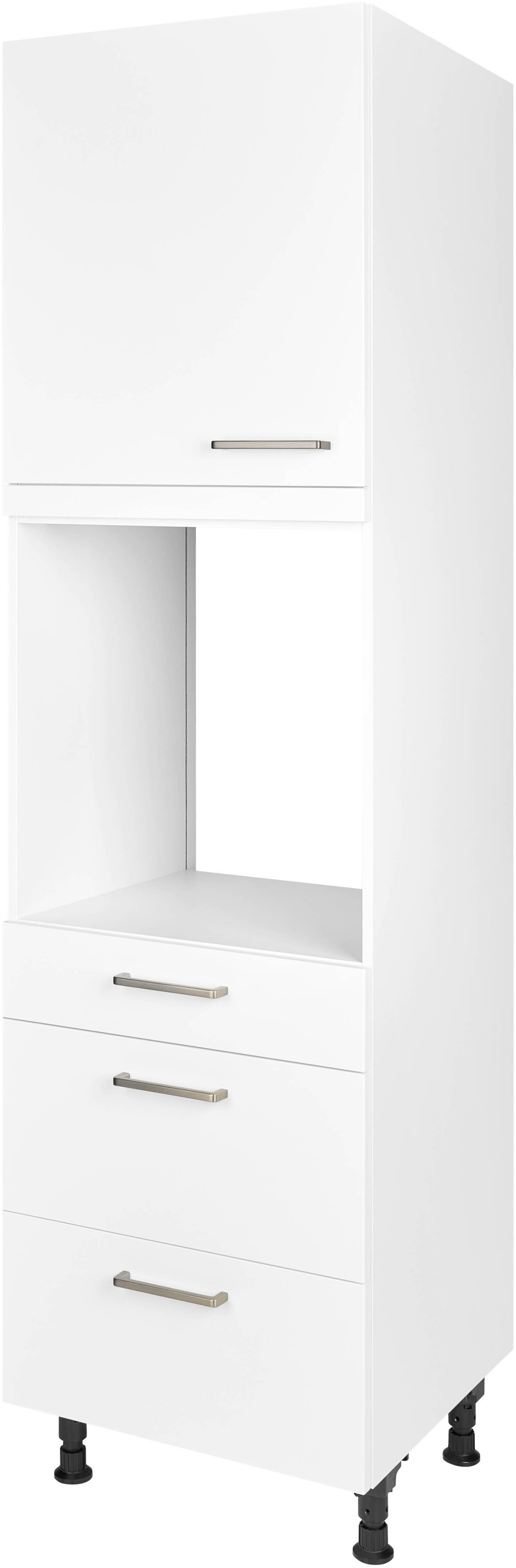nobilia® Backofenumbauschrank "Touch", Ausrichtung wählbar, mit Schublade und zwei Auszügen und einer Tür, vormontiert, Breite/Höhe: 60/216,6 cm