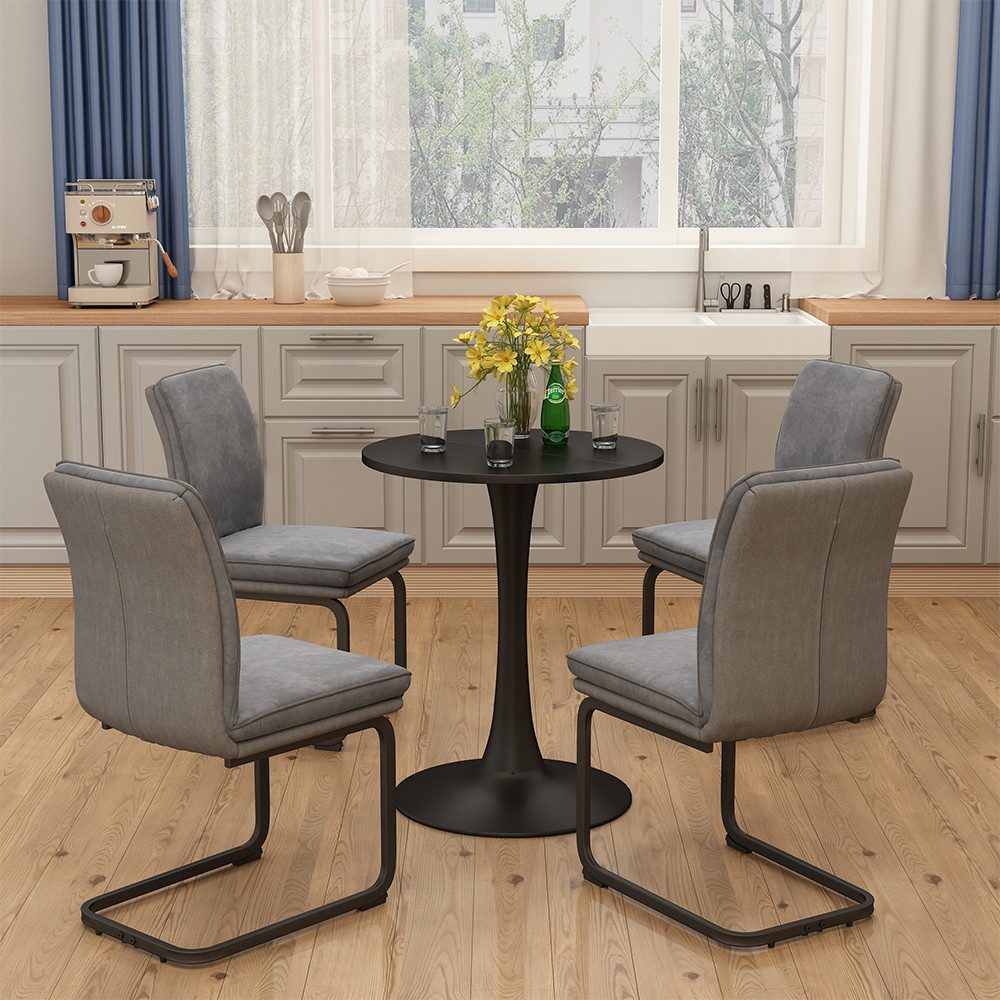 Vicco Esstisch Carl, Schwarz, 60 x 60 cm günstig online kaufen