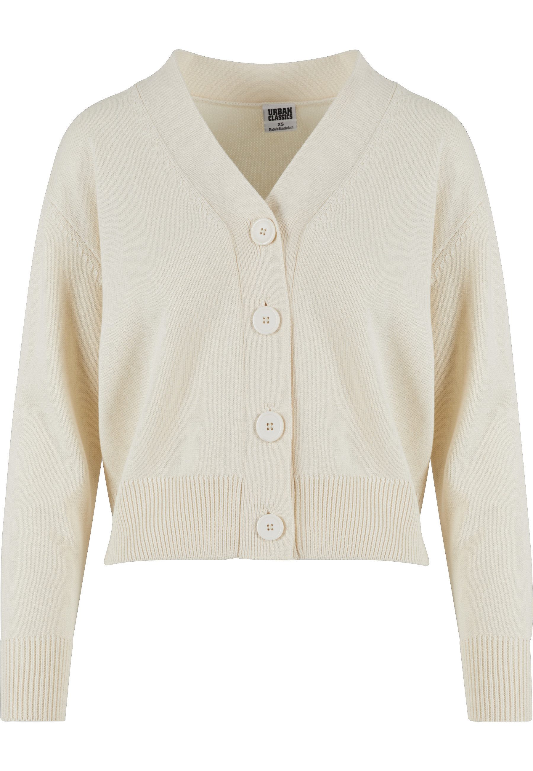 URBAN CLASSICS Strickjacke Urban Classics Damen Ladies Rib Cardigan (1-tlg) günstig online kaufen