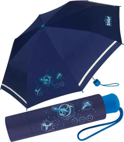 Scout Taschenregenschirm »Nebula - Mini Kinderschirm«, extra leicht für Kinder gemacht, reflektierend und bedruckt
