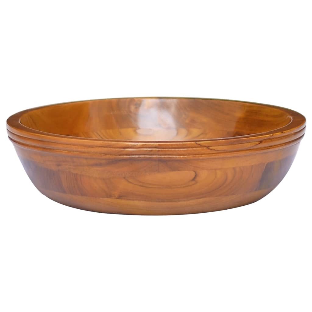vidaXL Waschbecken Waschbecken Massivholz Teak 40x10 cm