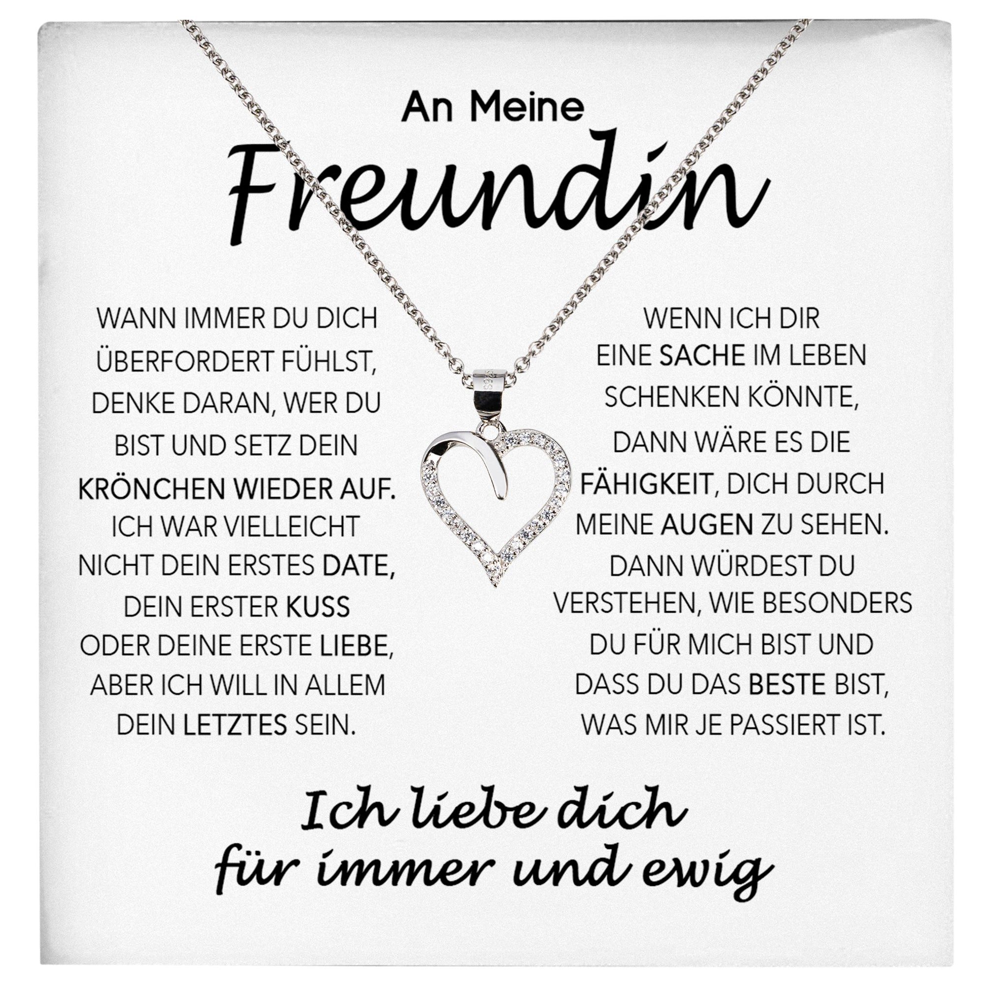 Schmuckset Ich Liebe Dich Geschenk Freundin Valentinstag Frauen Halskette Collier