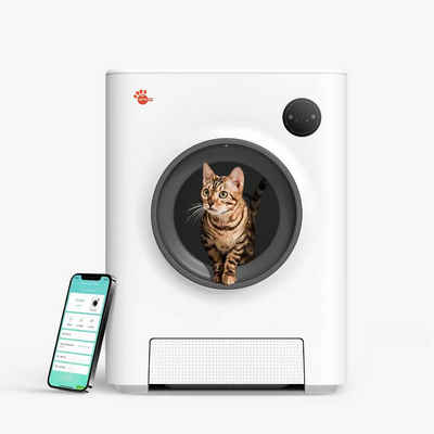 AstroPet Katzentoilette Automatischer Katzenstreuwechsel, Vierfacher Sicherheitsschutz