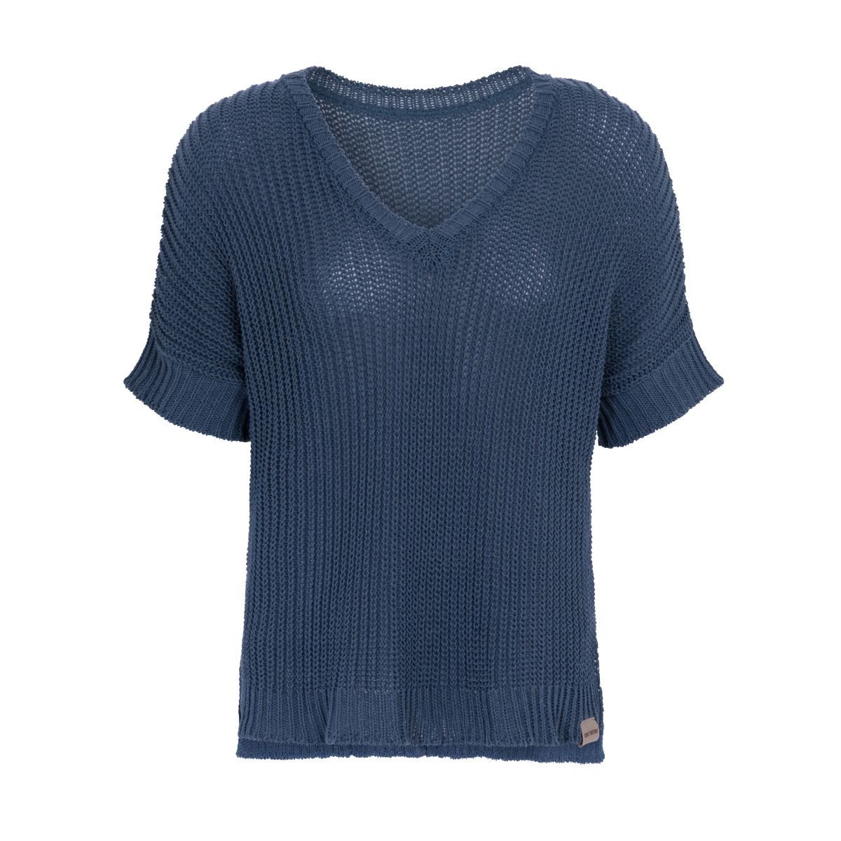 Knit Factory Strickpullover Daisy Strickpullover V-Ausschnitt Jeans 36/44 (1-tlg)