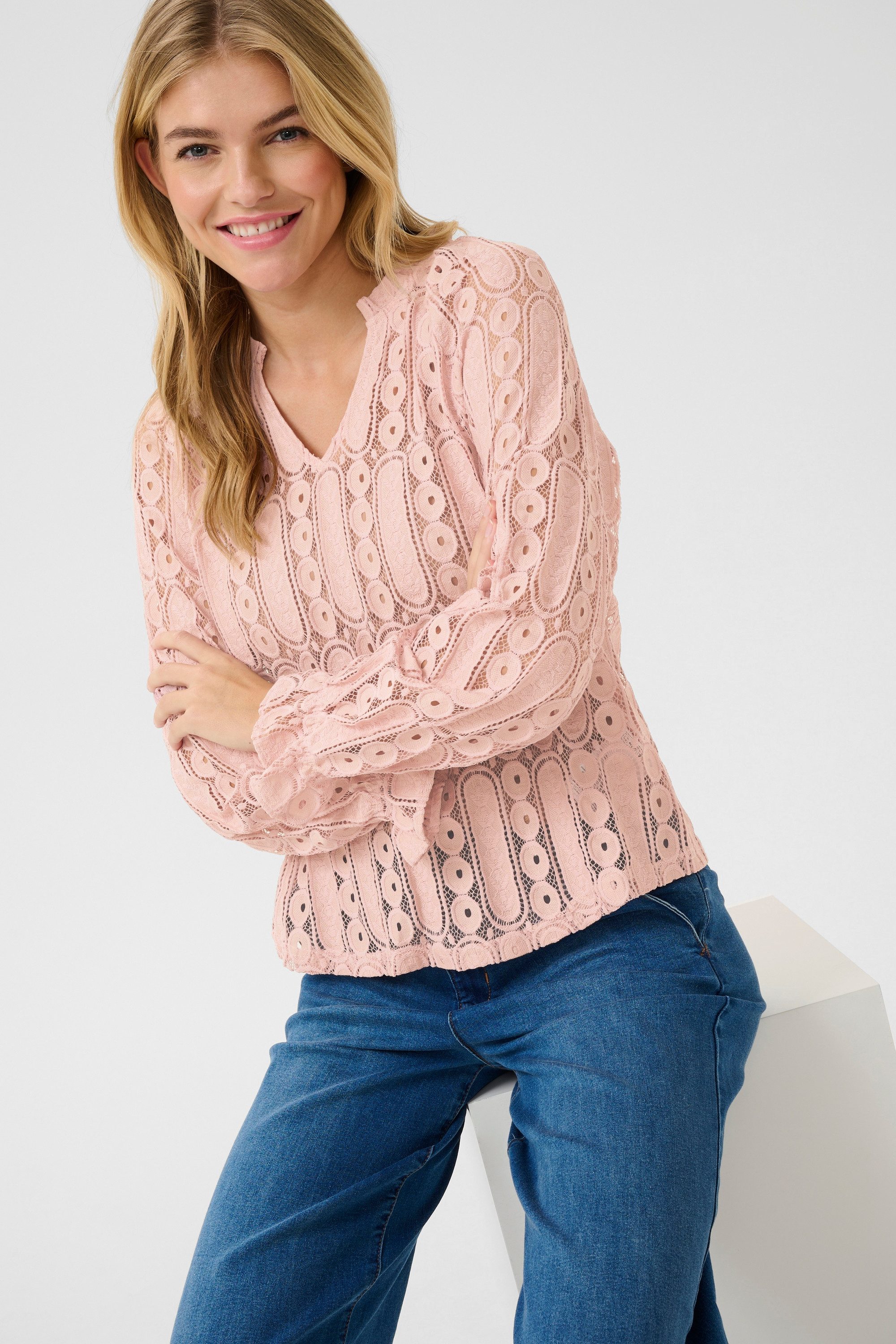 Cream Langarmbluse Langarm-Bluse CRTully