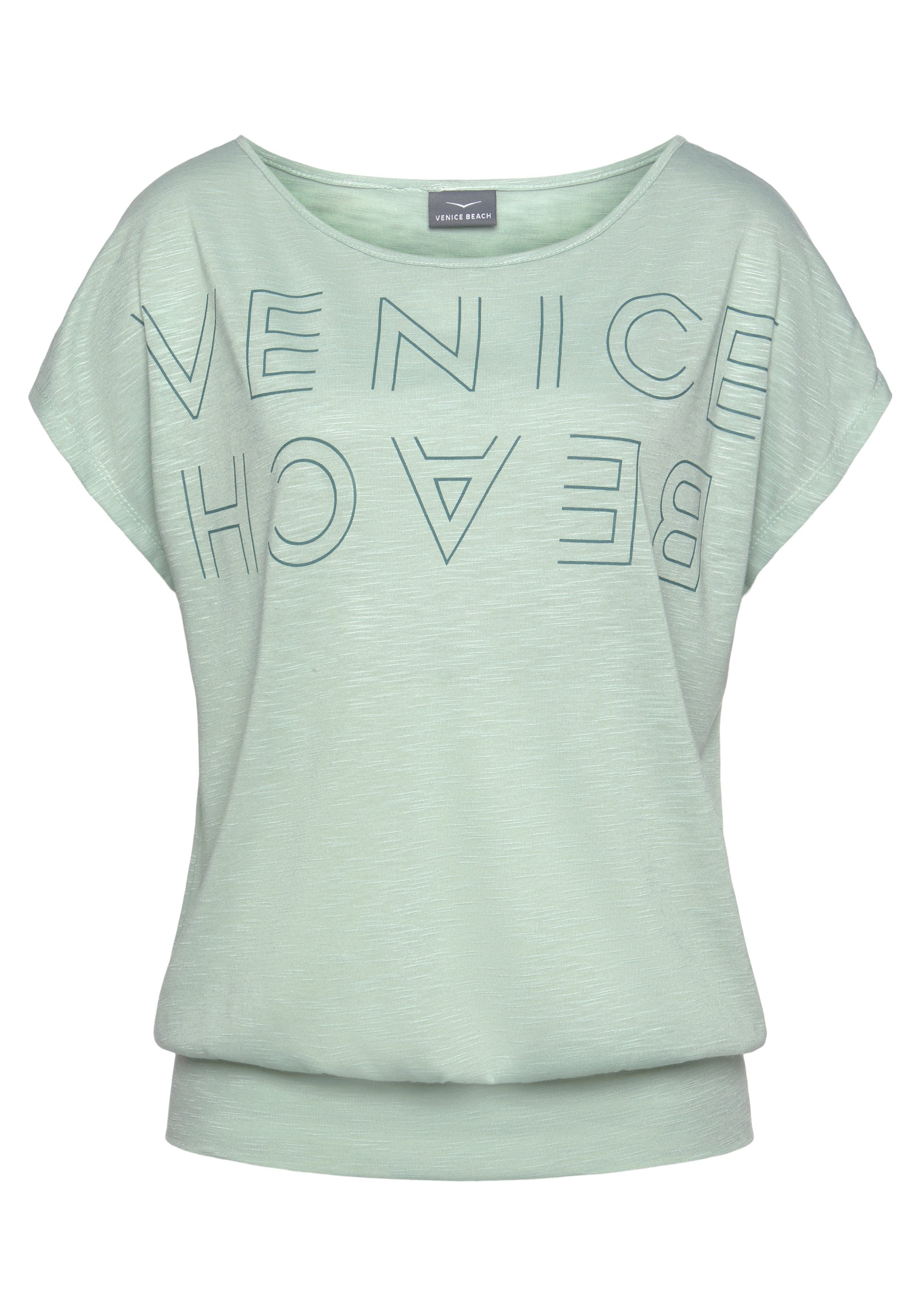 Rundhalsshirt mit Beach Venice Logoprint