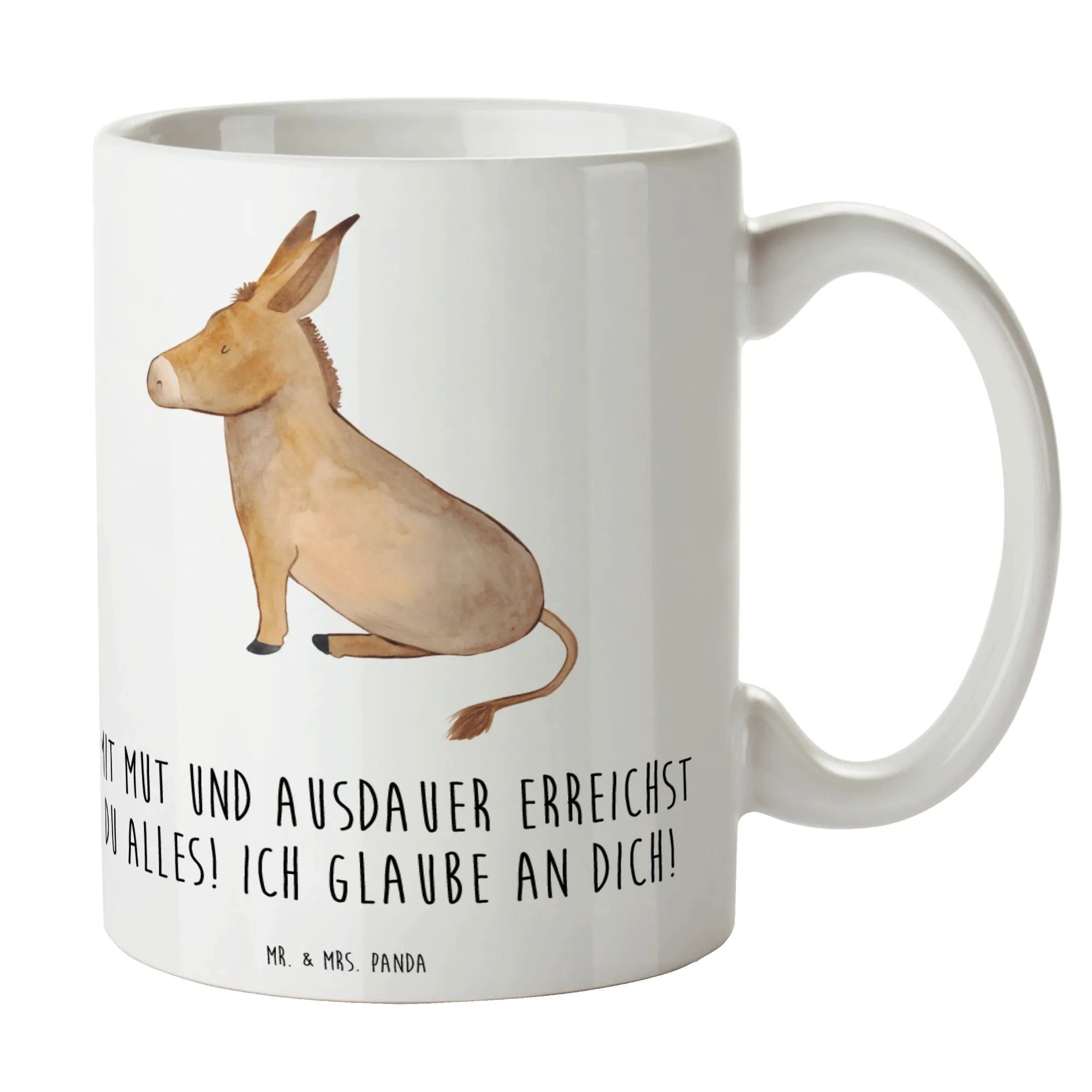 Mr. & Mrs. Panda Tasse, 1-tlg., Keramik, Charmevolle Illustrationen