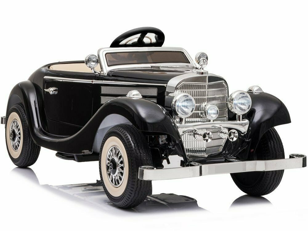 BoGi Elektro-Kinderauto Mercedes Oldtimer 540K Kinderfahrzeug 4x45W 12V Ledersitz EVA Reifen