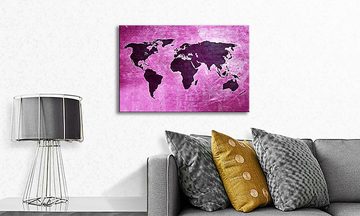 WandbilderXXL Leinwandbild Weltkarte Nr4, Weltkarte (1 St), Wandbild,in 6 Größen erhältlich