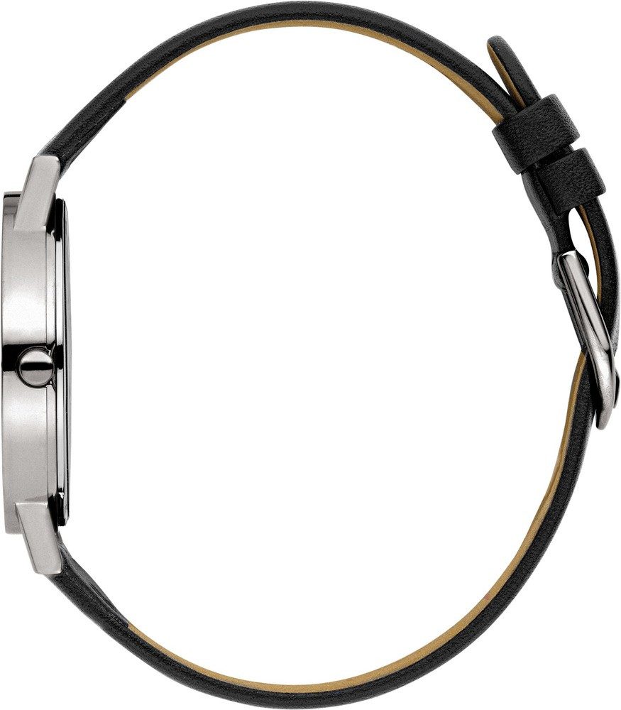 Danish Design Titanuhr DANISH DESIGN Herren Armbanduhr RHINE IQ23Q199 schwarz D35mm Lederband