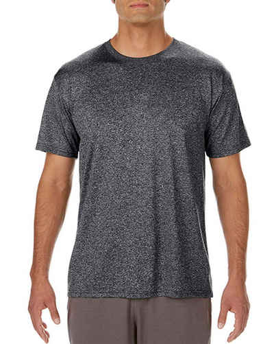 Gildan Trainingsshirt Gildan Herren Sport T-Shirt Kurzarm Rundhals Baumwolle Slim Fit Basic