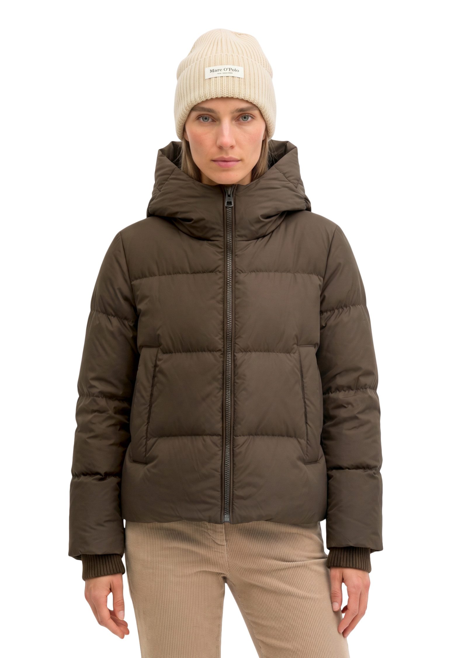 Marc O'Polo Daunenjacke mit Kapuze regular mit wasserabweisender Oberfläche