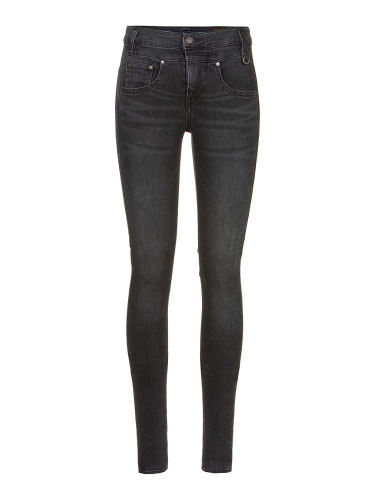 Herrlicher Stretch-Jeans HERRLICHER SHARP Slim Cashmere Touch Denim black inox 5557-DB020-095