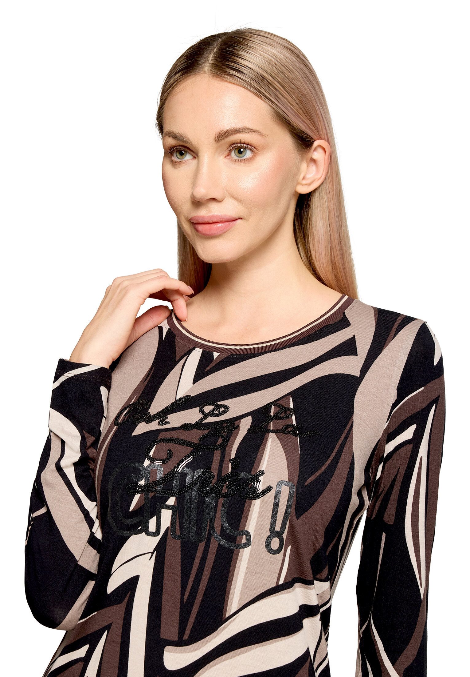Betty Barclay Kurzarmshirt Damen mit Rippbündchen (1-tlg)