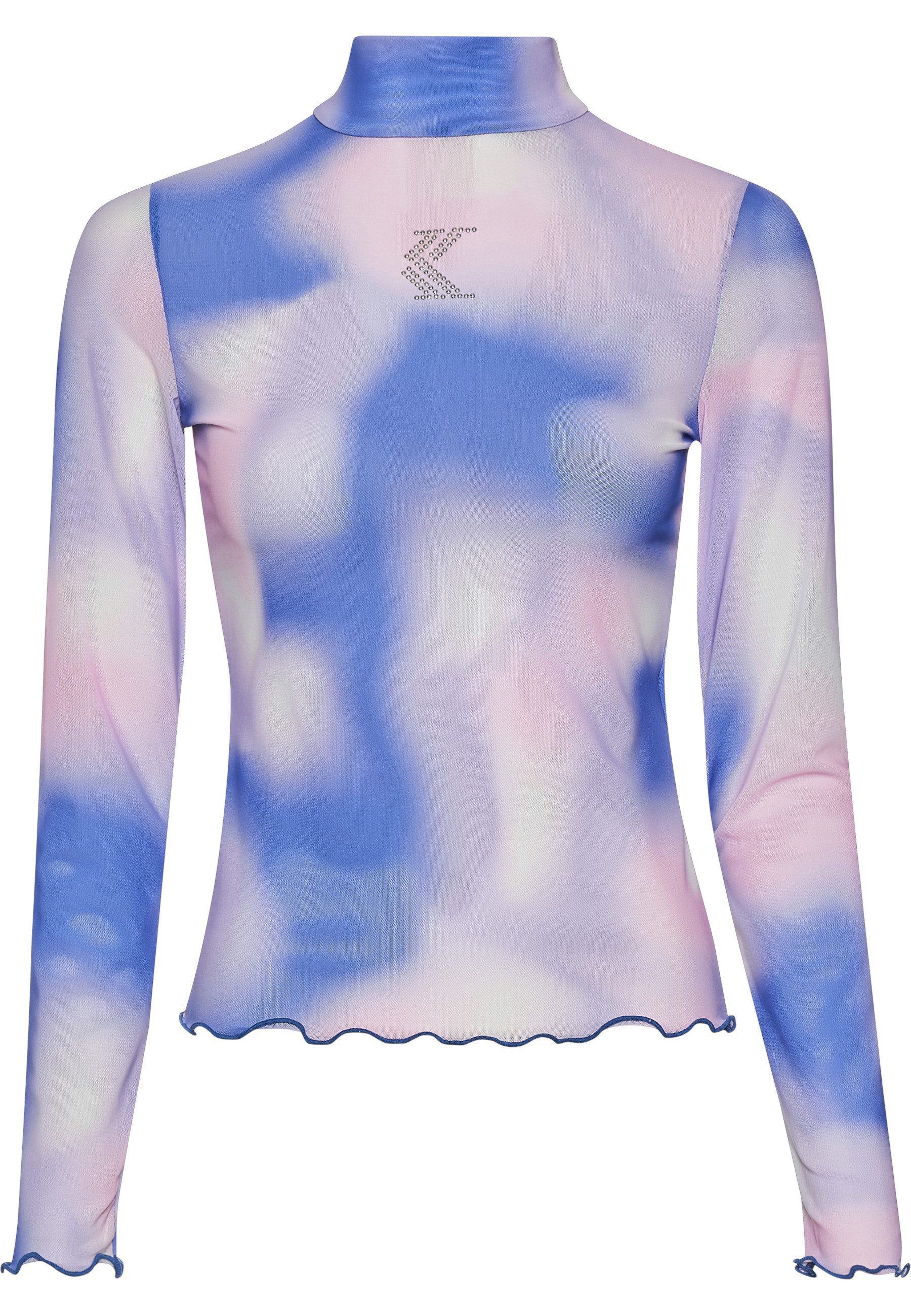 Karl Kani T-Shirt Karl Kani Damen KW234-003-2 KK Studded Og Mesh Ls (1-tlg)