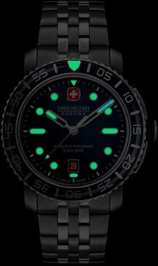 Swiss Military Hanowa Schweizer Uhr BLACK MARLIN, SMWGH0001703, Quarzuhr, Armbanduhr, Herrenuhr, Swiss Made, Datum, Saphirglas, analog