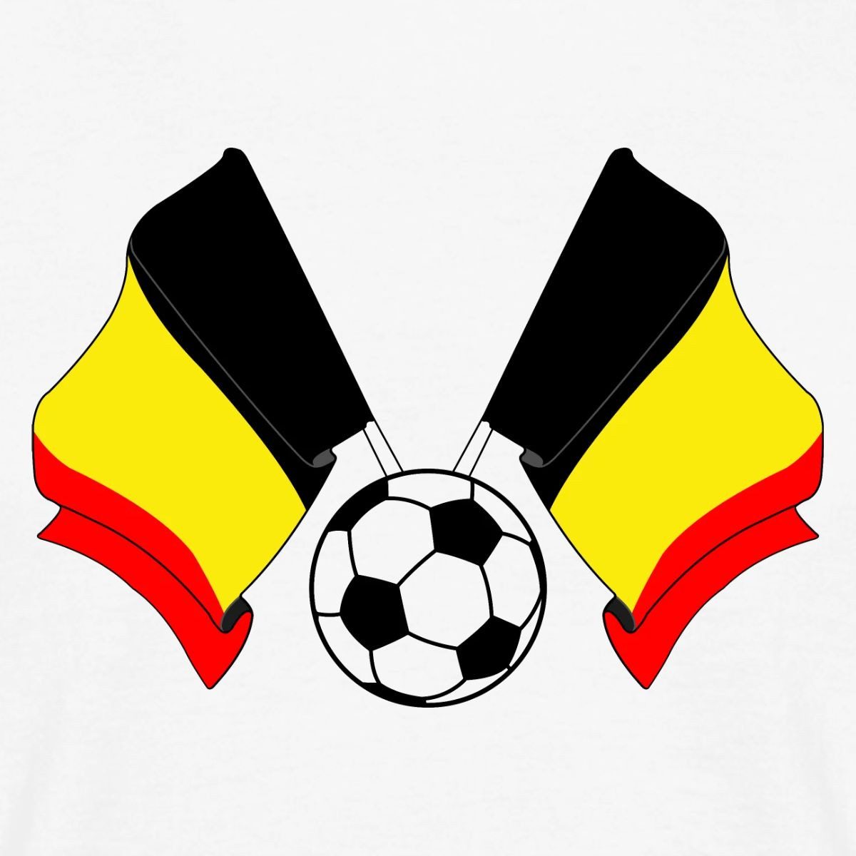 Spreadshirt T-Shirt Belgische Flaggen, Belgien Fußball Männer T-Shirt (1-tlg)