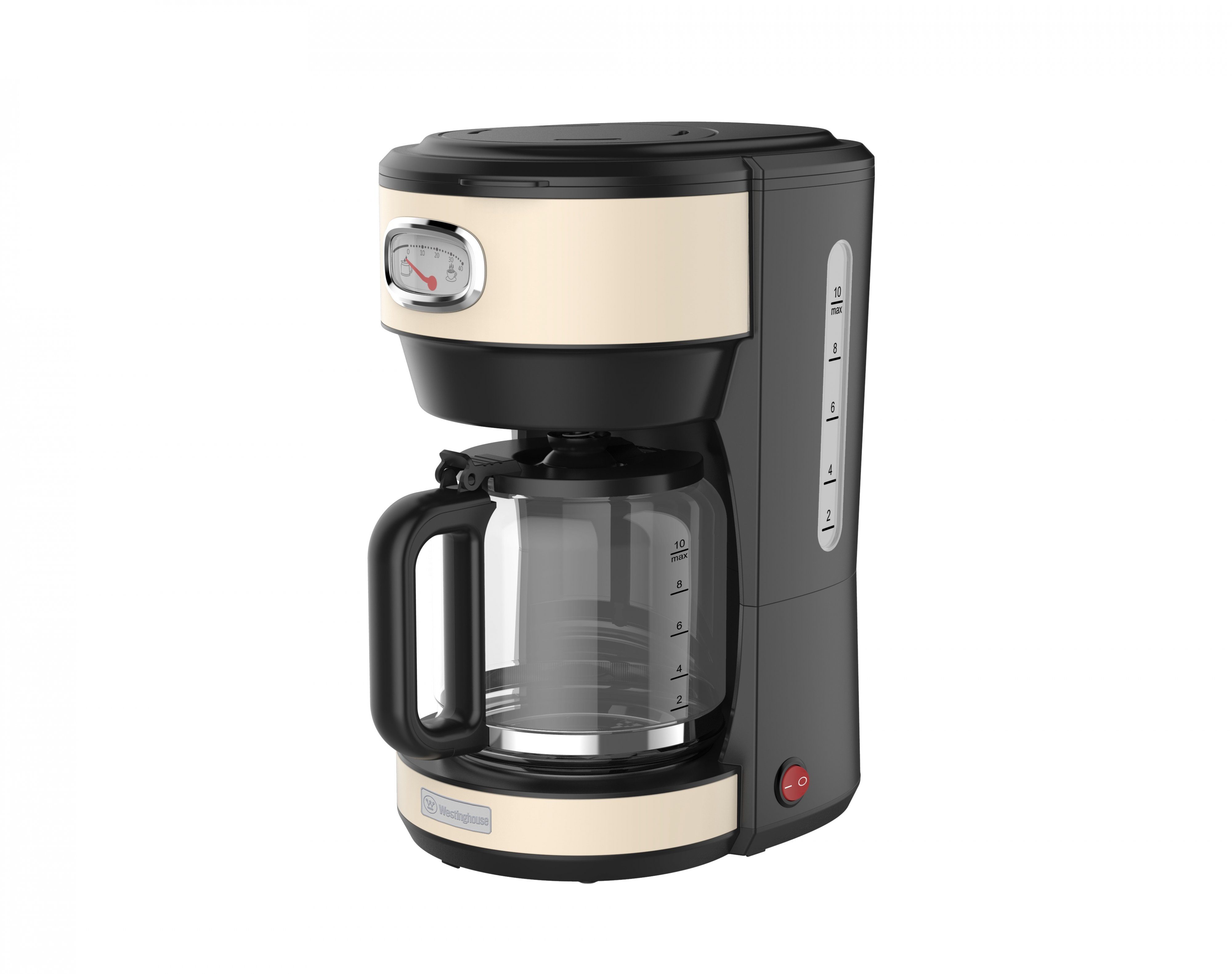 Westinghouse Filterkaffeemaschine, 1,25l Kaffeekanne, 30 min Warmhaltefunktion, Tropfschutz