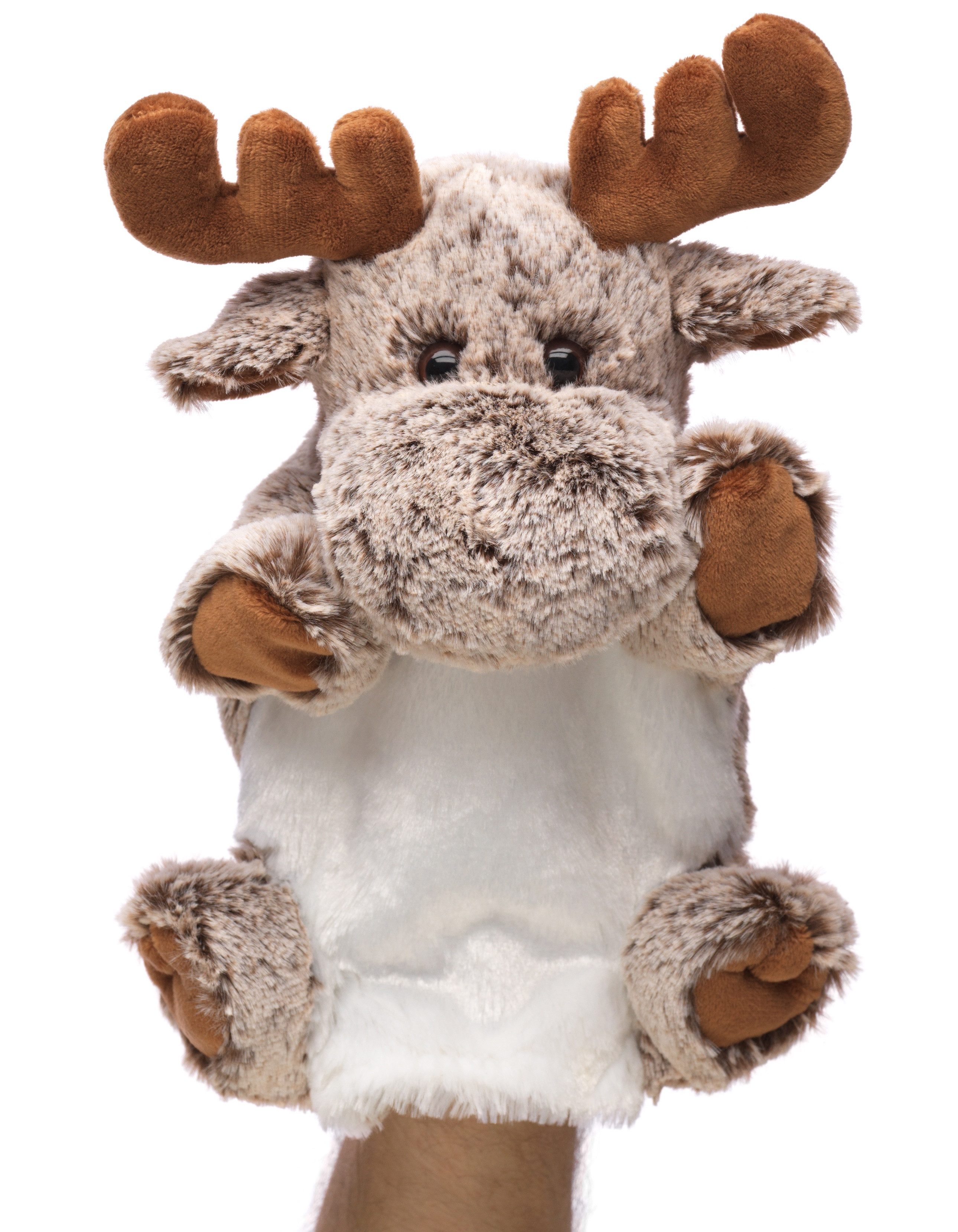 Uni-Toys Kuscheltier Handpuppe - verschiedene Modelle - Plüsch-Puppe - Plüschtier, zu 100 % recyceltes Füllmaterial