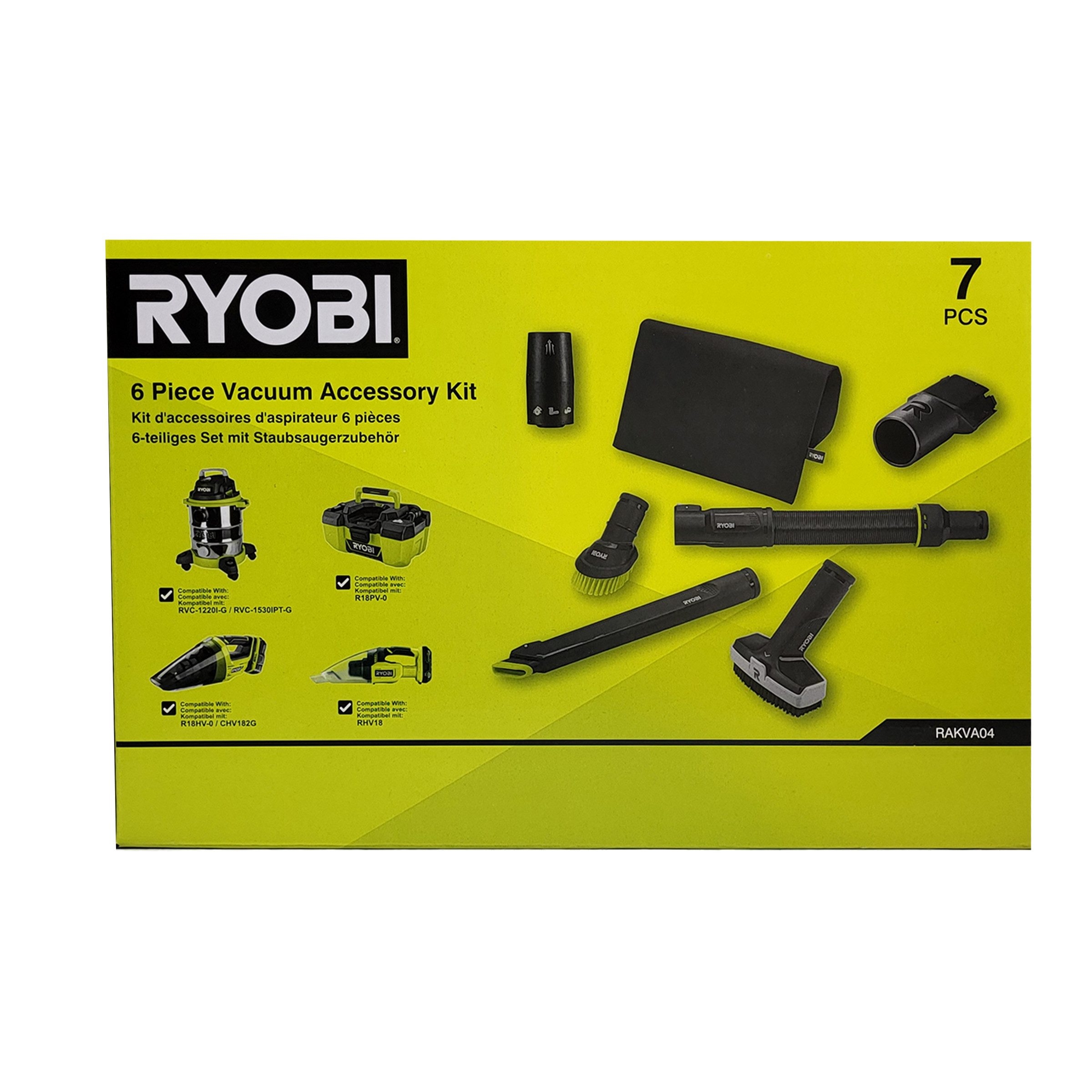 RYOBI Montagewerkzeug Ryobi RAKVA04 Zubehör‐Set für Staubsauger 18 V ONE+™, (1-tlg)
