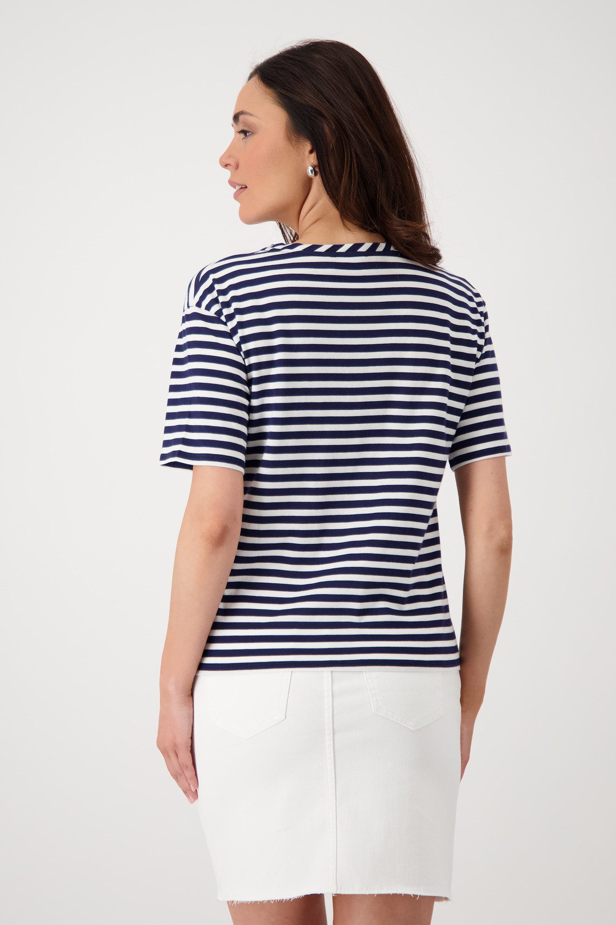 Monari T-Shirt Shirt Pima Ringel Mit günstig online kaufen