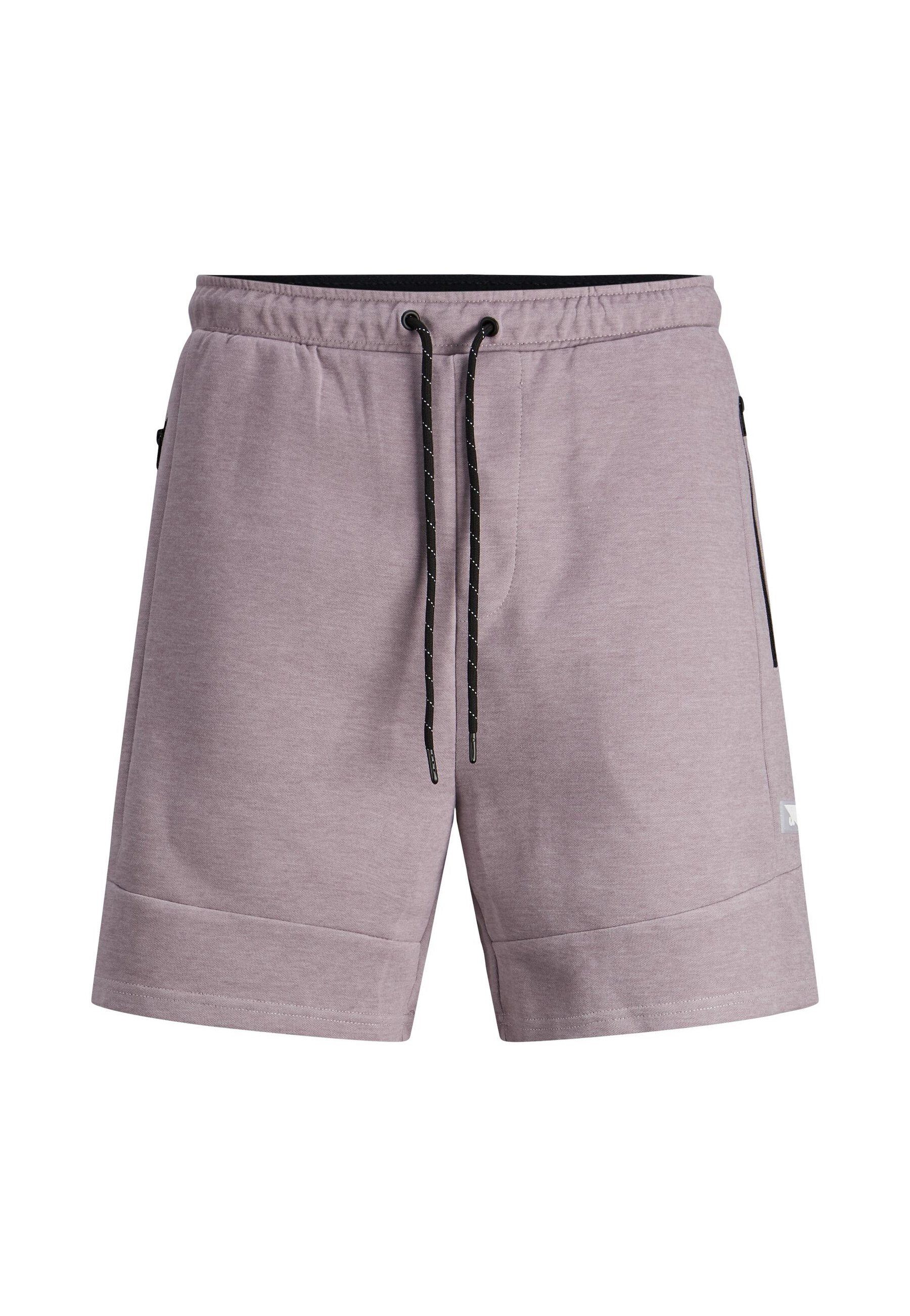 ONLY CARMAKOMA Jack & Jones Sweatshorts Shorts Weiche STAIR SWEAT SHORTS mit Logo-Aufnäher (1-tlg) Violett