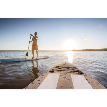 Gymrex Inflatable SUP-Board Stand Up Paddle Board aufblasbar Paddel-Board SUP 120 kg blau/marine +