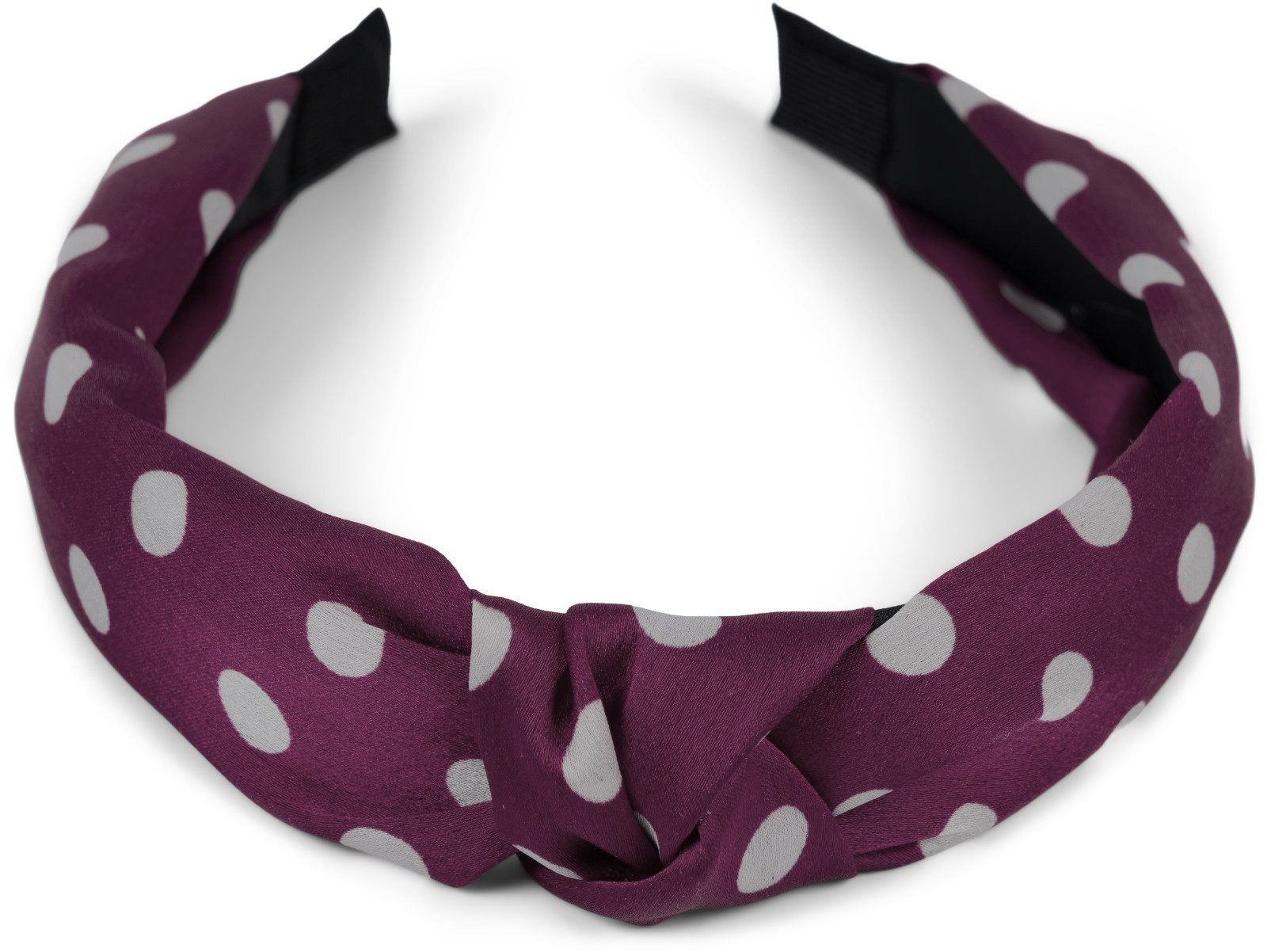 styleBREAKER Haarband, 1-tlg., Haarreif gepunktet mit Knoten Rockabilly