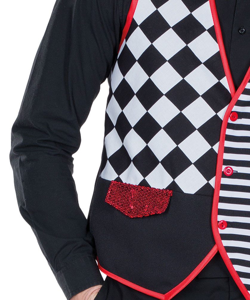 Clown T-Shirt Karneval Fasching Kostüm Damen Herren – Lustiges Narren Oberteil Zirkus Motiv