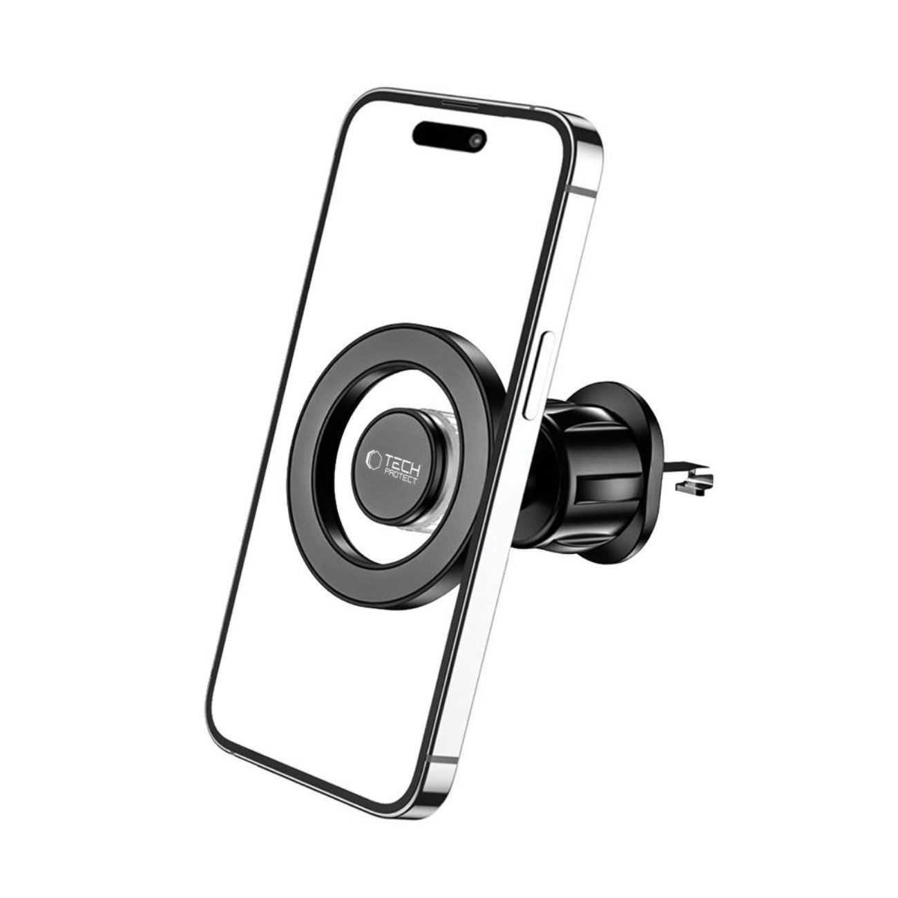 TECH PROTECT Handy-Halterung N51, (bis 7 Zoll, Einzelartikel, 1-teiliges Set mit Lüftungsclip, MagSafe-Autohalterung mit starkem Magnet und 360°-Rotation)