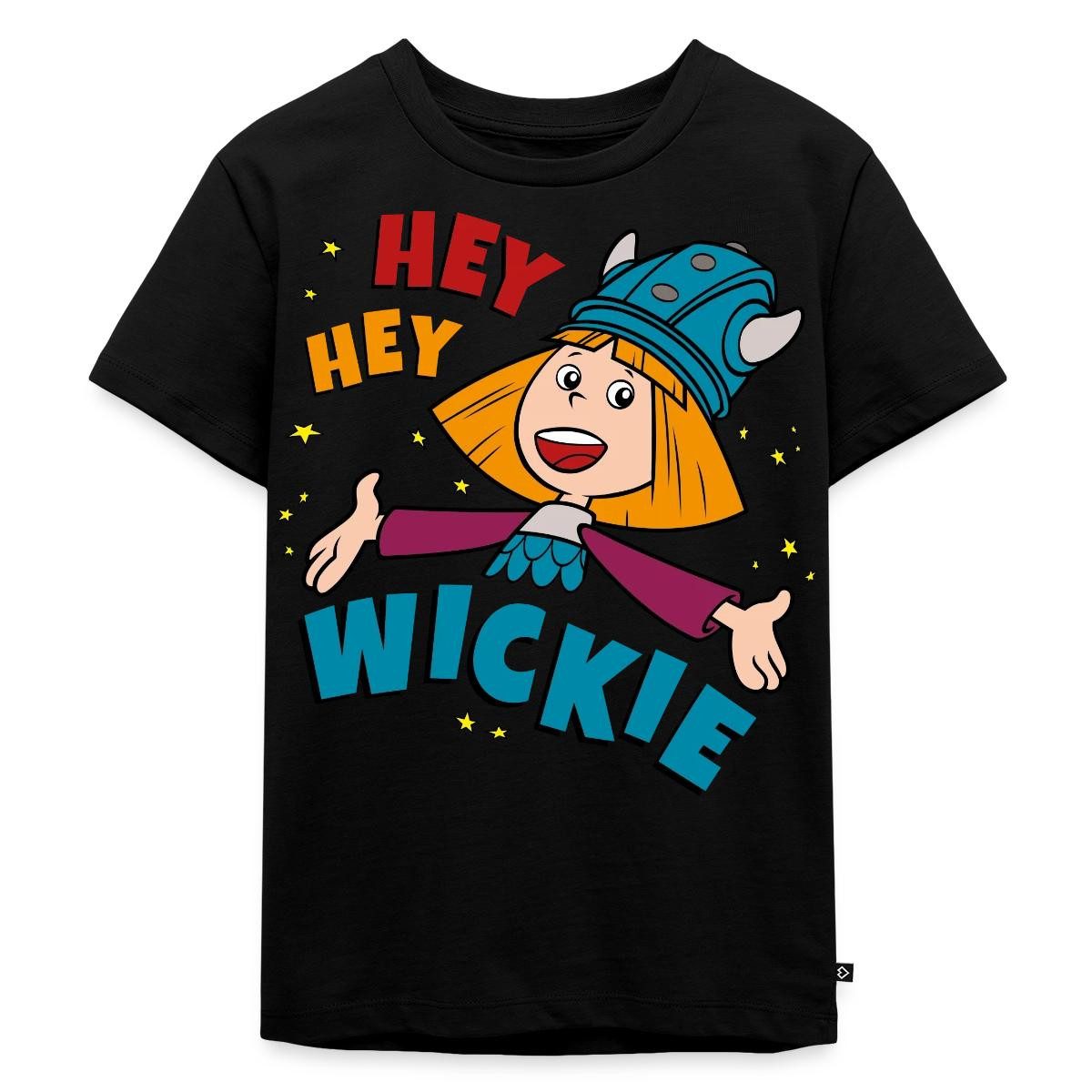 Spreadshirt T-Shirt Wickie Und Die Starken Männer Hey Hey Wickie Kinder Premium T-Shirt (1-tlg)