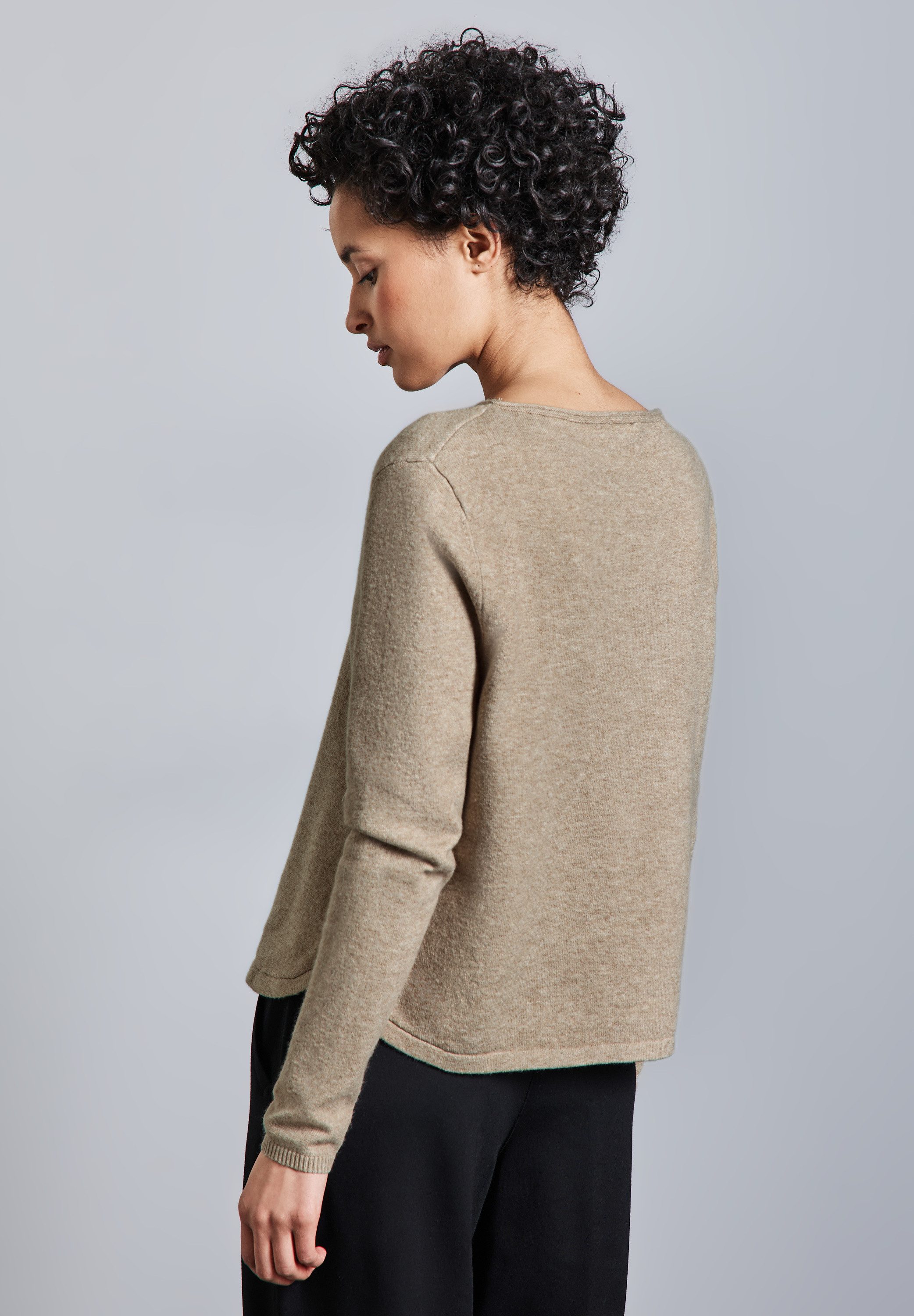 STREET ONE Strickpullover mit Seitlichen Schlitzen günstig online kaufen