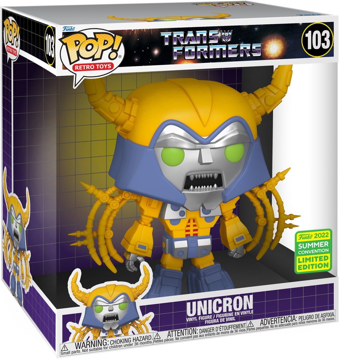 Spielfigur Transformers - Unicron 2022 SDCC 103 Pop! Figur