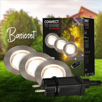 Briloner Leuchten Gartenstrahler 3914032, LED fest verbaut, Warmweiß