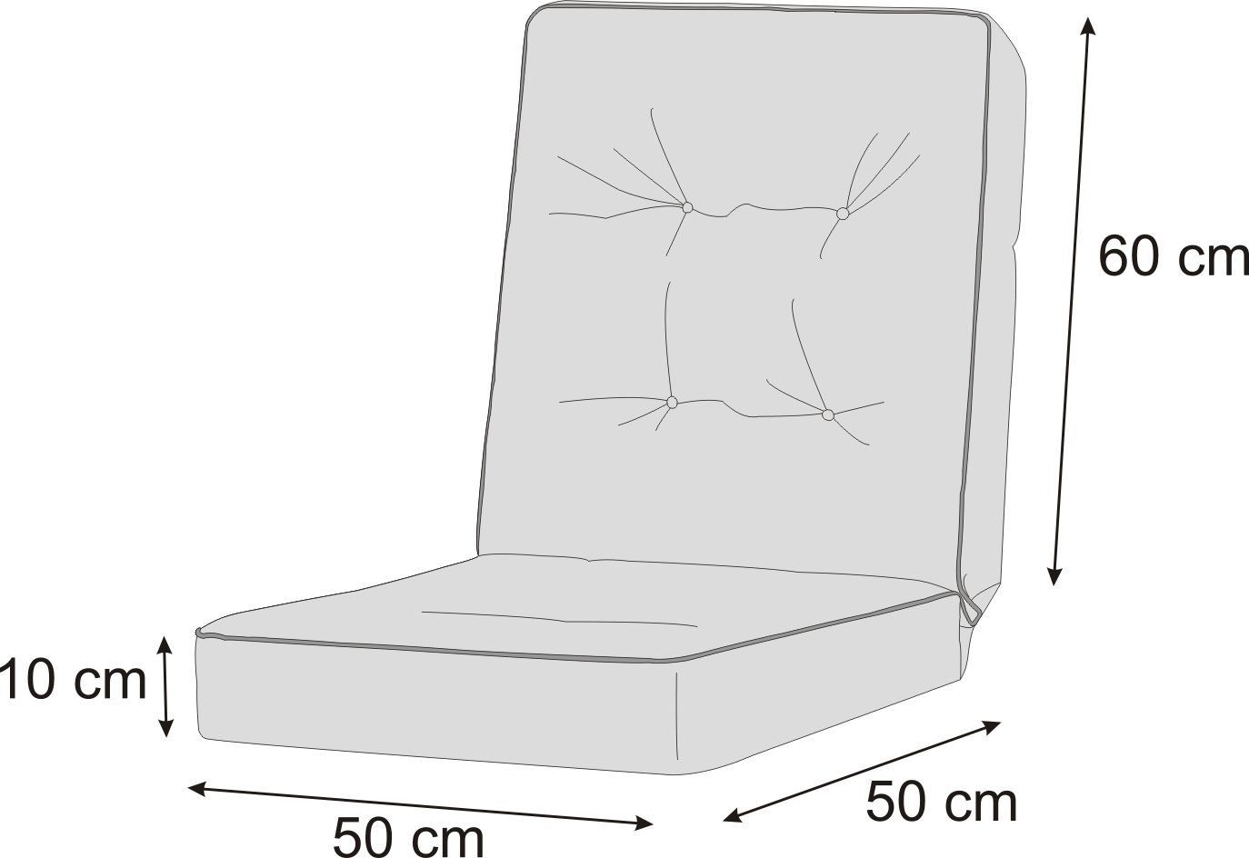 Bjird Bankauflage Venus 50 150 180 Wiese (1 cm, für cm, 100 Gartenbank cm, und St), Hollywoodschaukel cm, Grüne 60 120 cm, cm