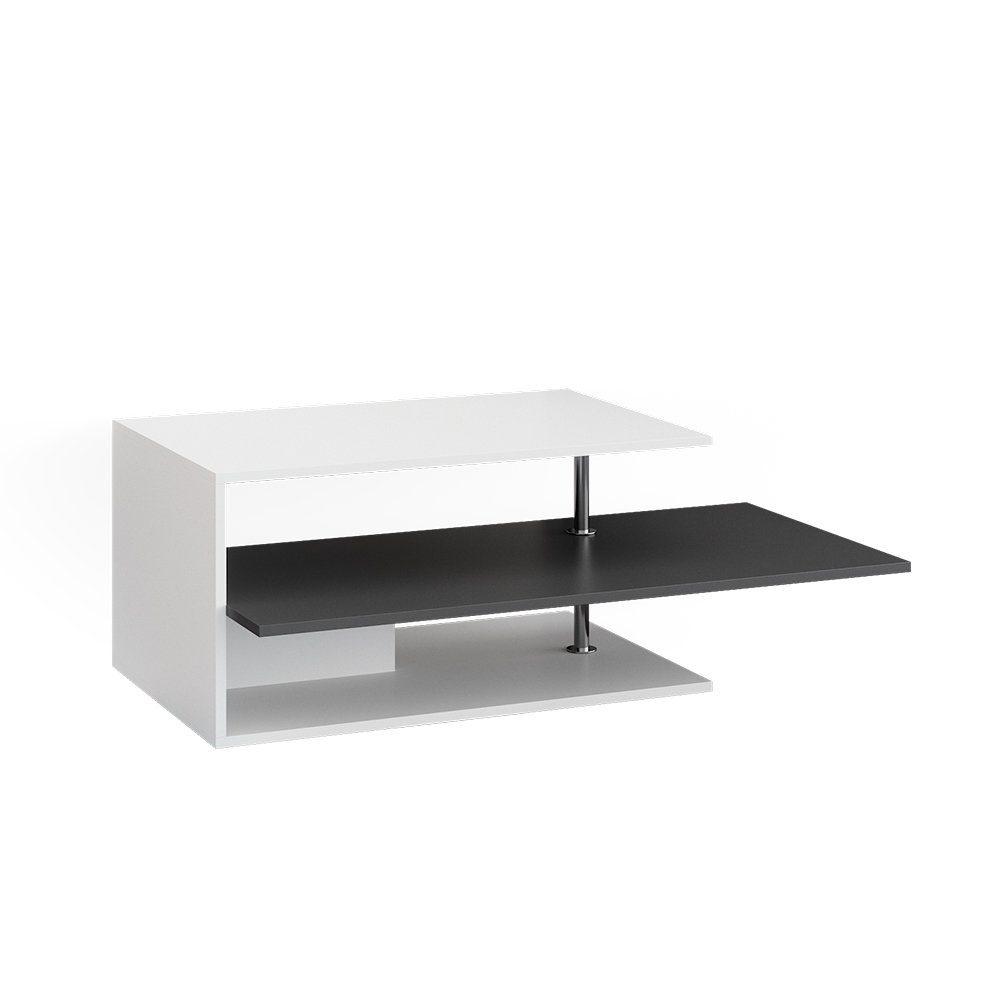 Produktbild von Vicco Couchtisch Bari, Weiß, 105 X 60 Cm
