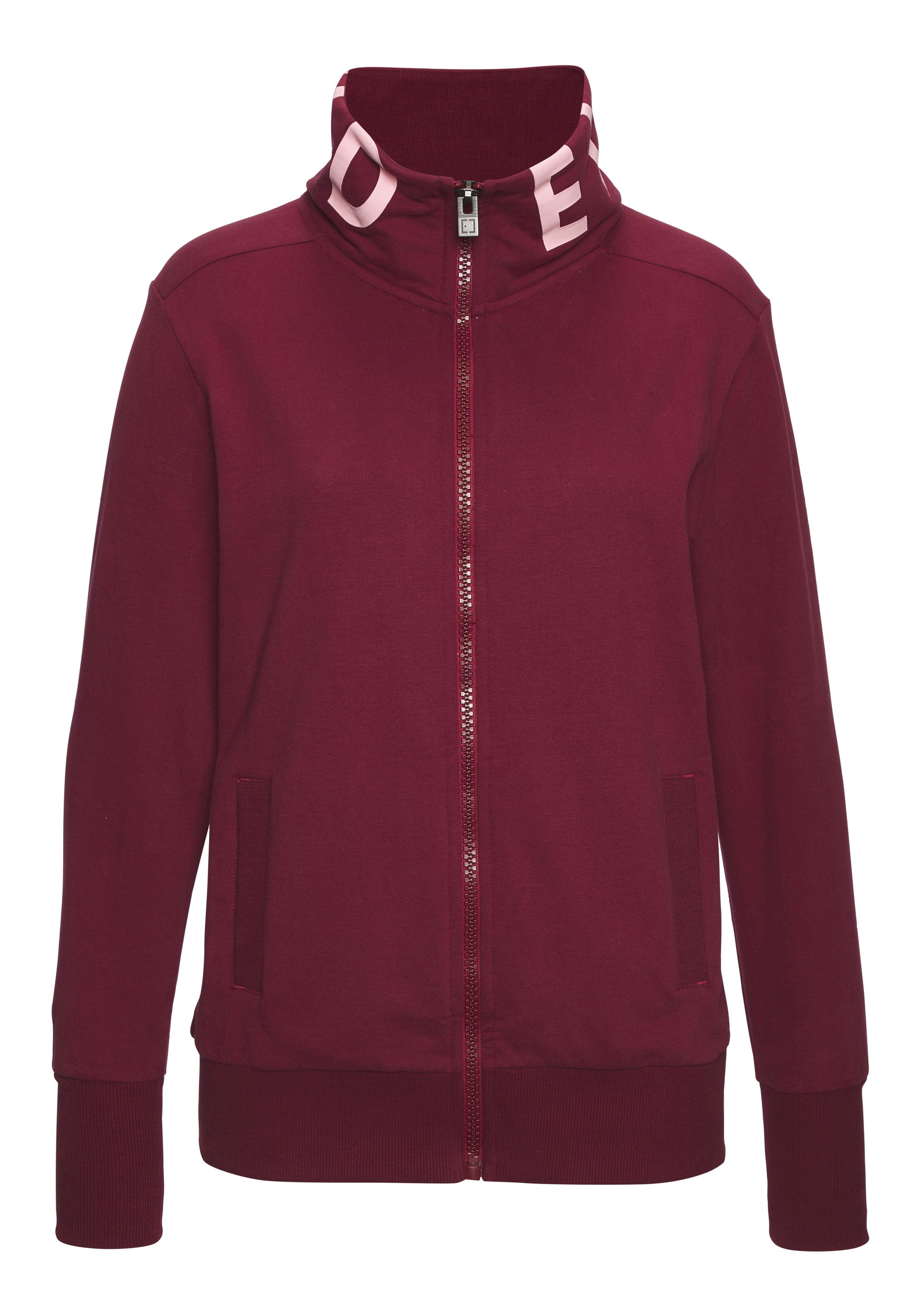 Elbsand Sweatjacke Alvis mit Logodruck am günstig online kaufen