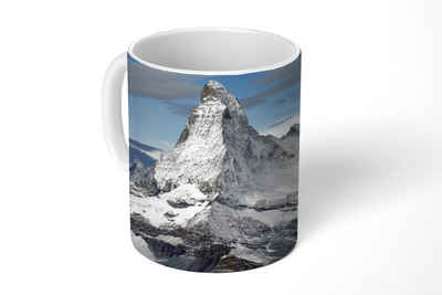 MuchoWow Tasse Wolken über dem Matterhorn in der Schweiz, Keramik, Kaffeetassen, Teetasse, Becher, Teetasse, Geschenk