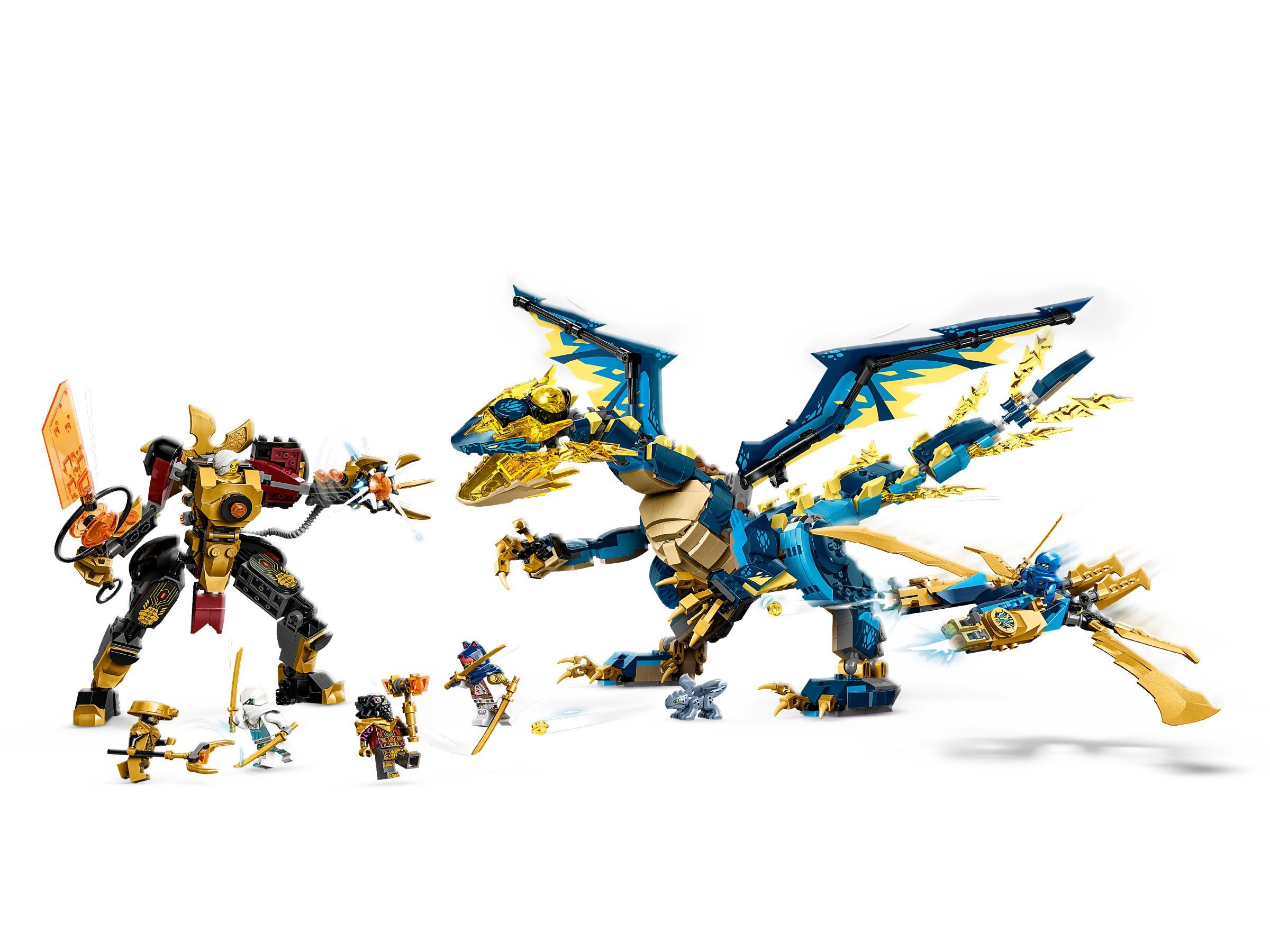 LEGO® Ninjago 71796 Kaiserliches Mech-Duell gegen den Elementardrachen Kons günstig online kaufen