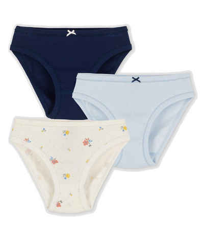 Petit Bateau Slip 3er Set Unterhosen, für Mädchen