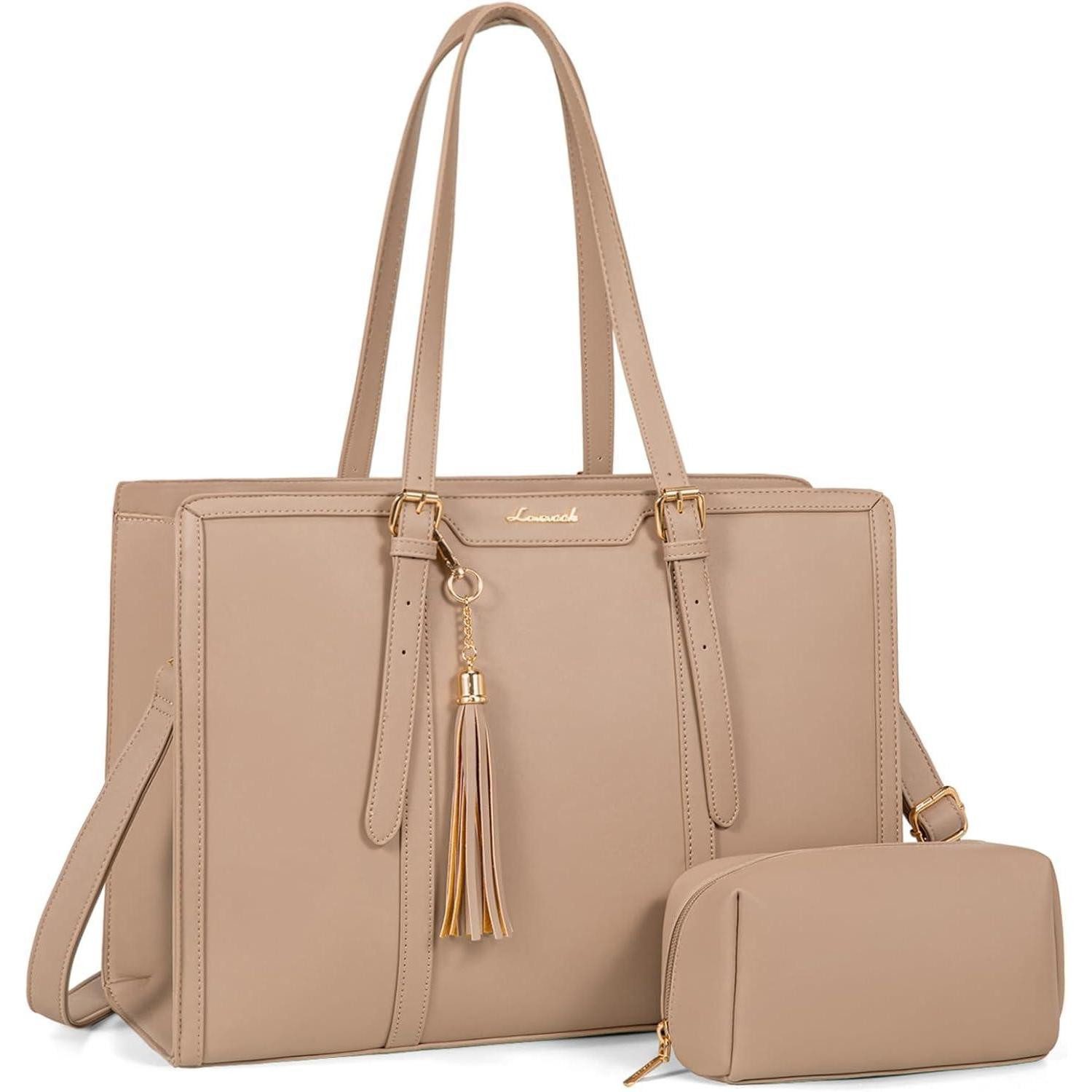 LuxusKollektion Laptoptasche Schultertasche Damen Laptoptasche 15,6 Zoll Handtasche Groß Tote Bag