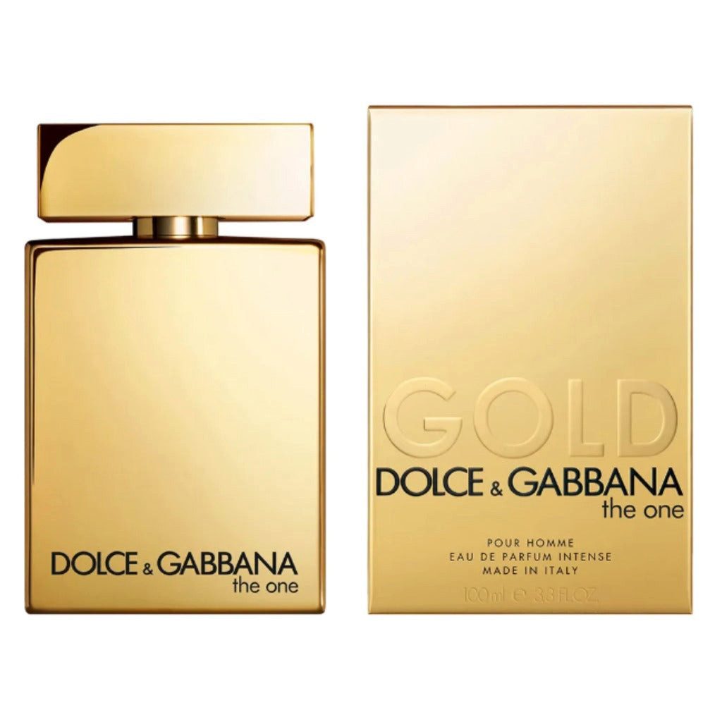DOLCE & GABBANA Duft-Set The One For Men Gold Intense EDP – Holzig + Parfümzerstäuber (leer) – Bild 3 von 3