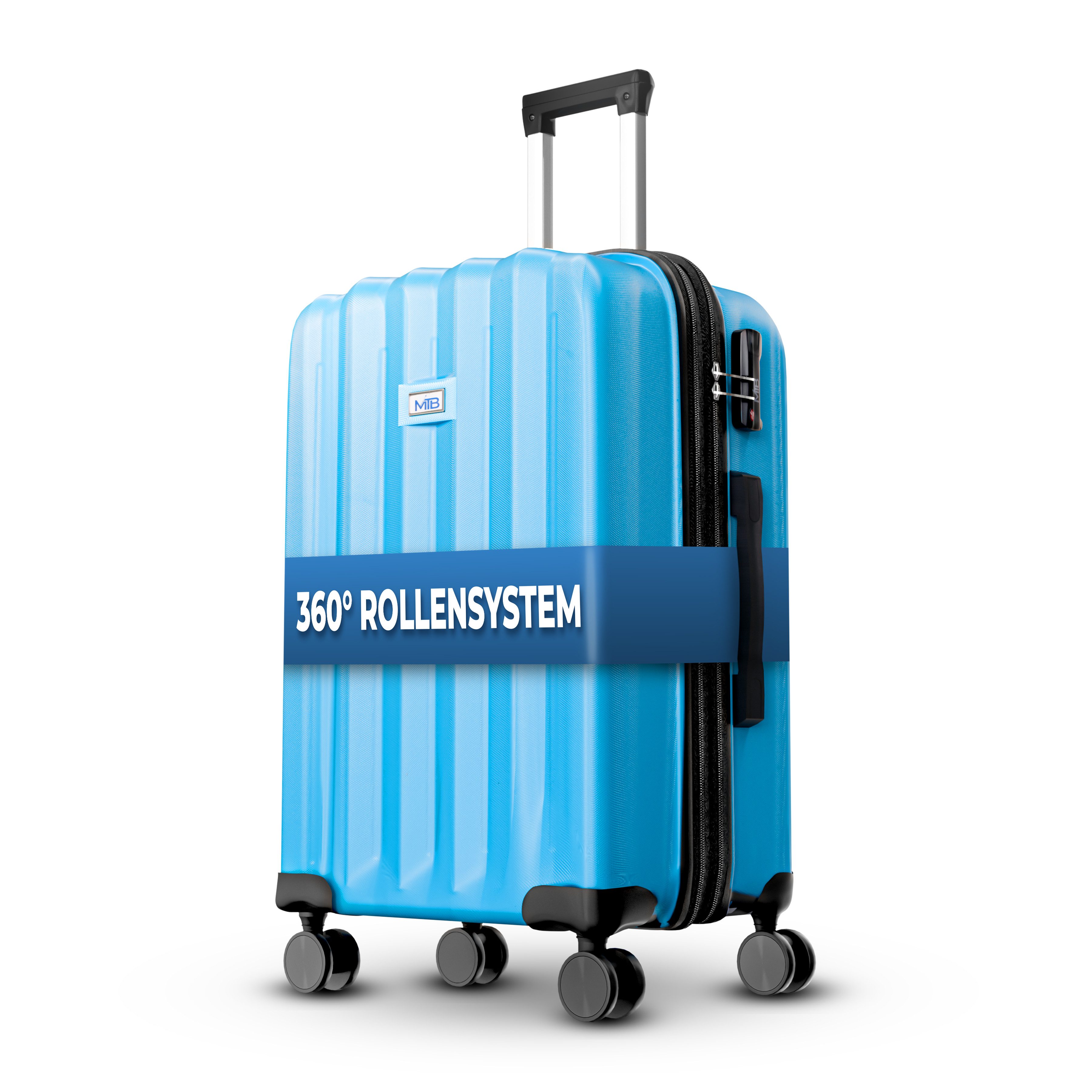 MTB Koffer Reisekoffer Rollkoffer Hartschalen Handgepäck ABS Dehnungsfuge, Handgepäck - Mittlerer Koffer- Großer Koffer