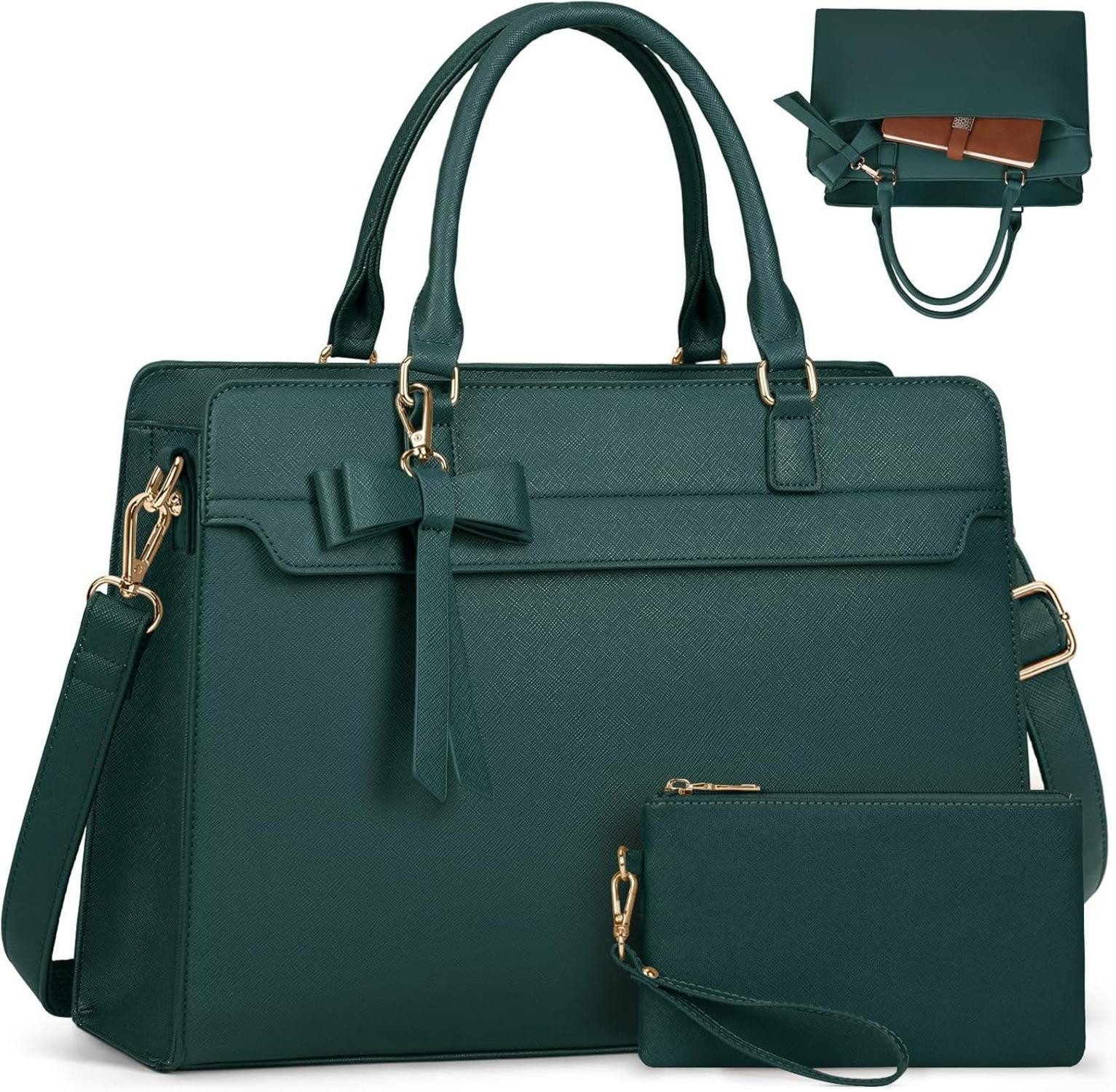 Handtasche Handtasche Damen Shopper 15.6 Zoll Laptoptasche Wasserdicht PU Leder